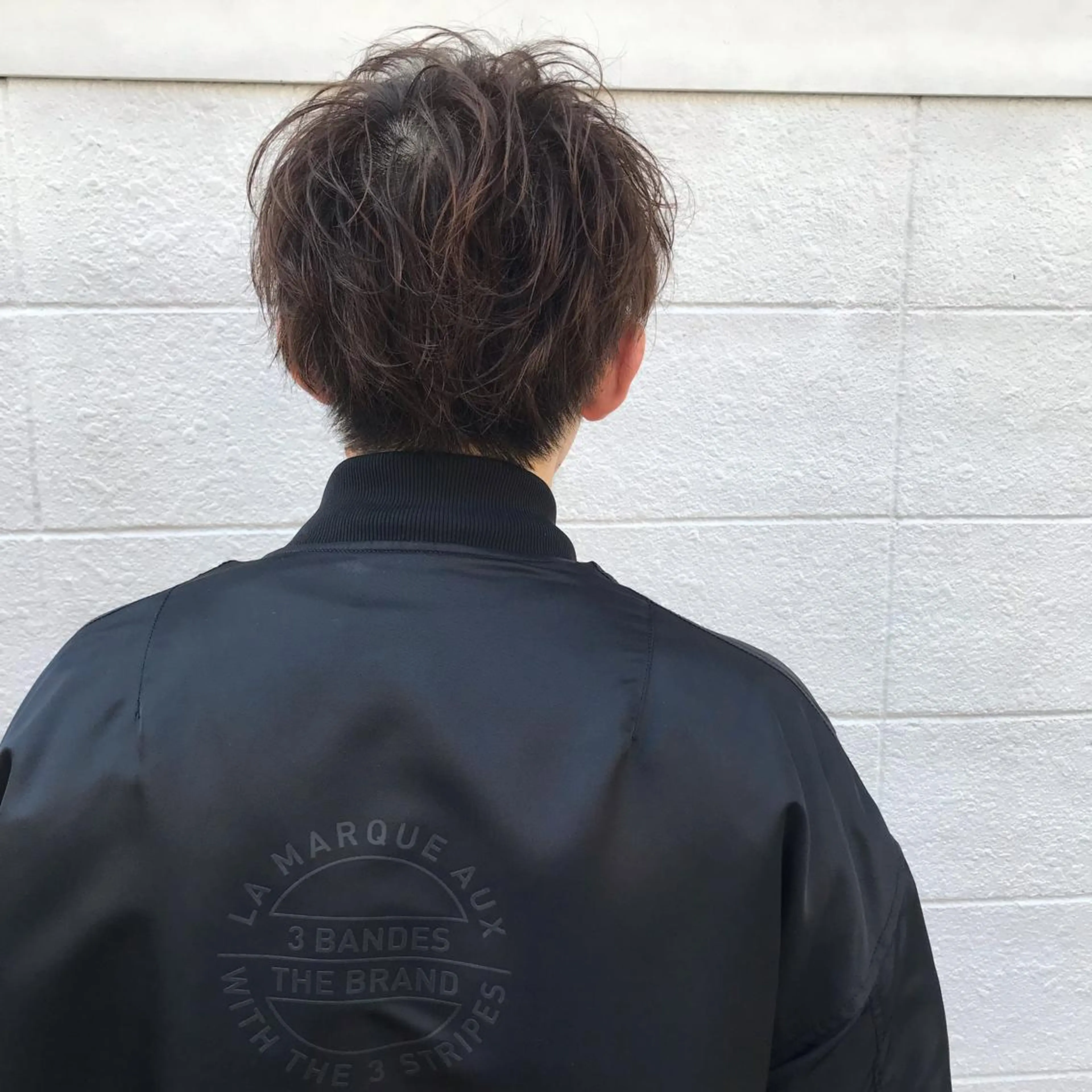 ショート カラー パーマ メンズ JUNTA 梅田茶屋町のヘアスタイル