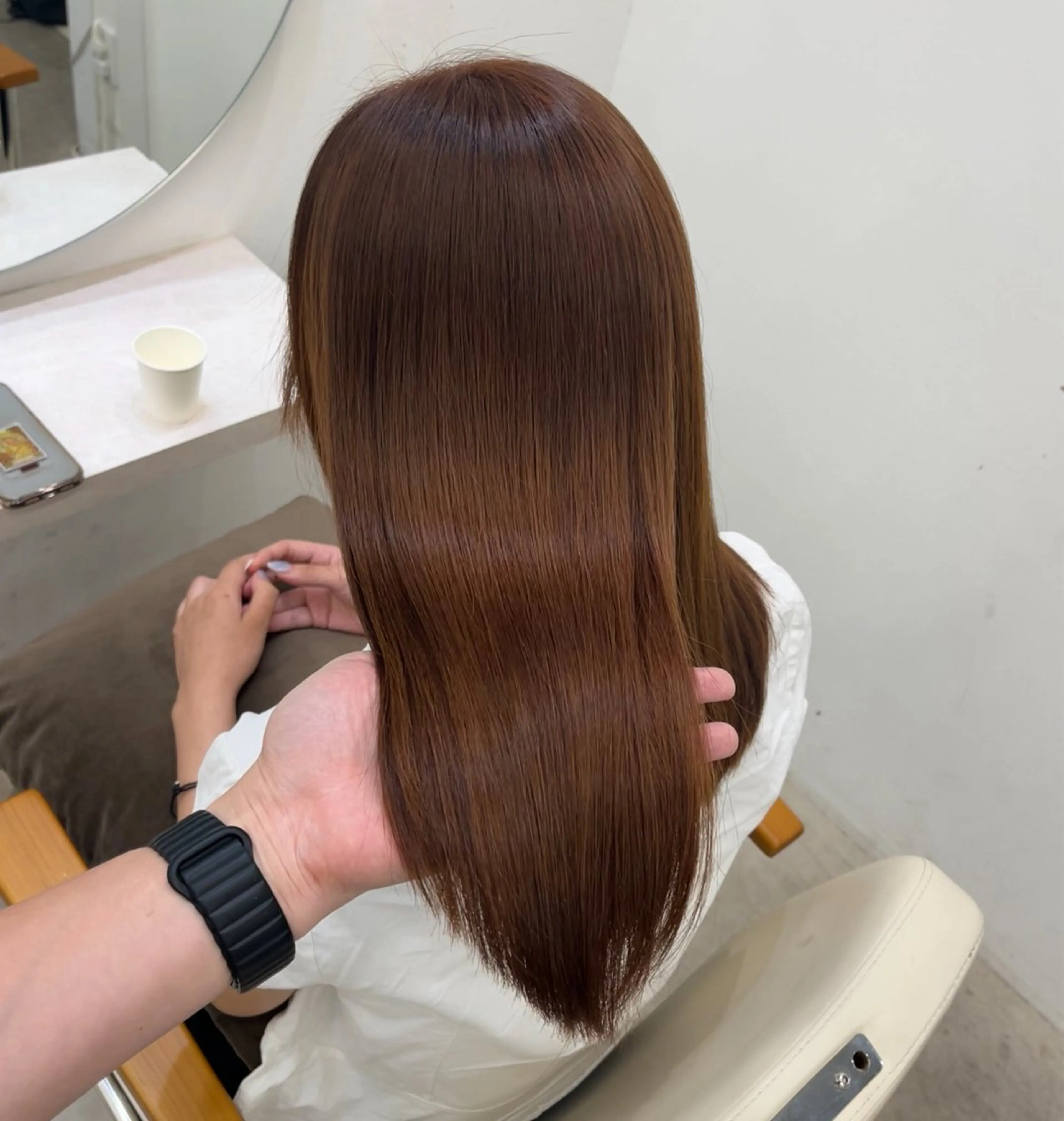 ミディアム 髪質改善/縮毛矯正 梅田茶屋町/西尾祐作のヘアスタイル