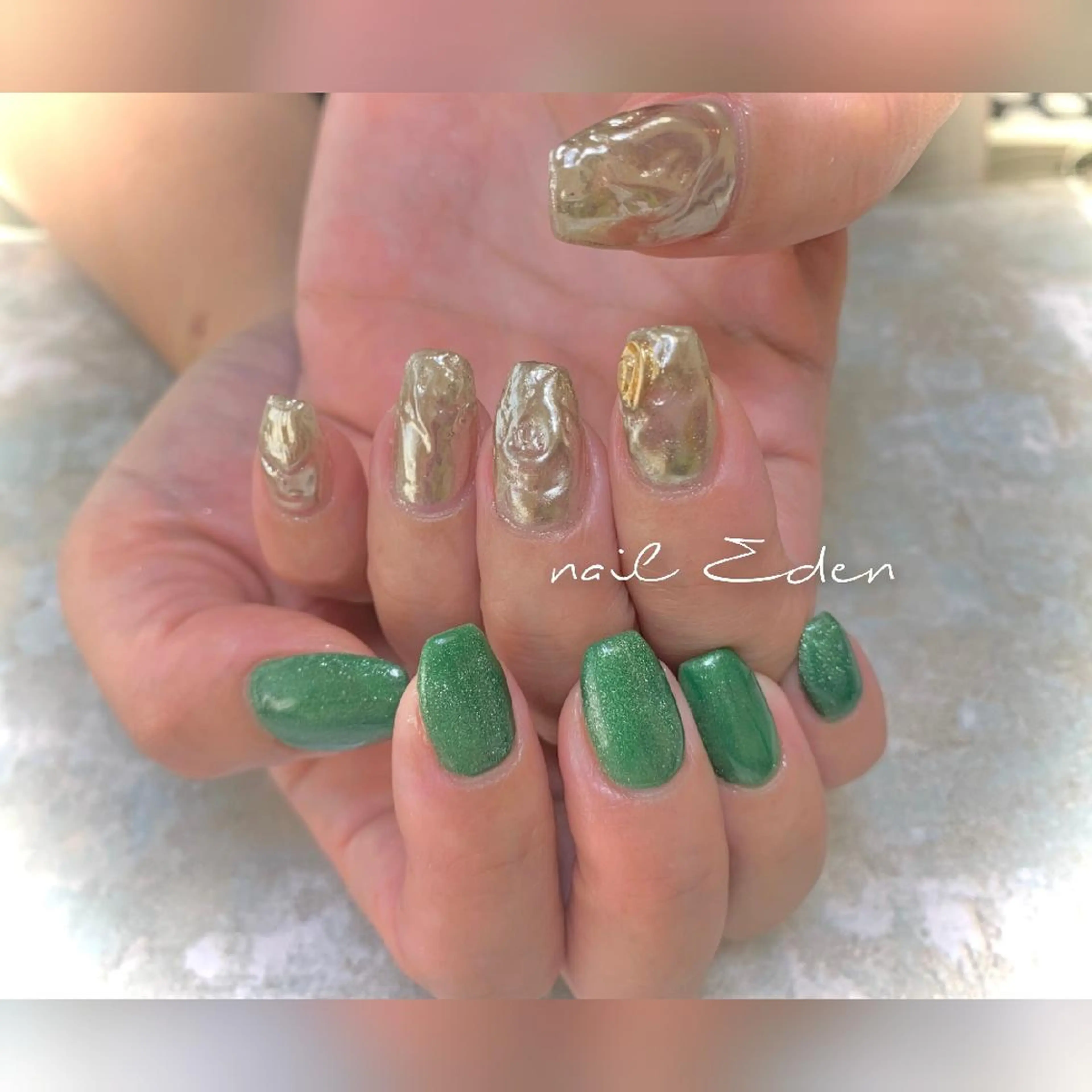 ネイル 持ち込み ニュアンスネイル ハンドネイル ハンドケア Eden　private nail saron所属・Eden ♾️のネイルデザイン