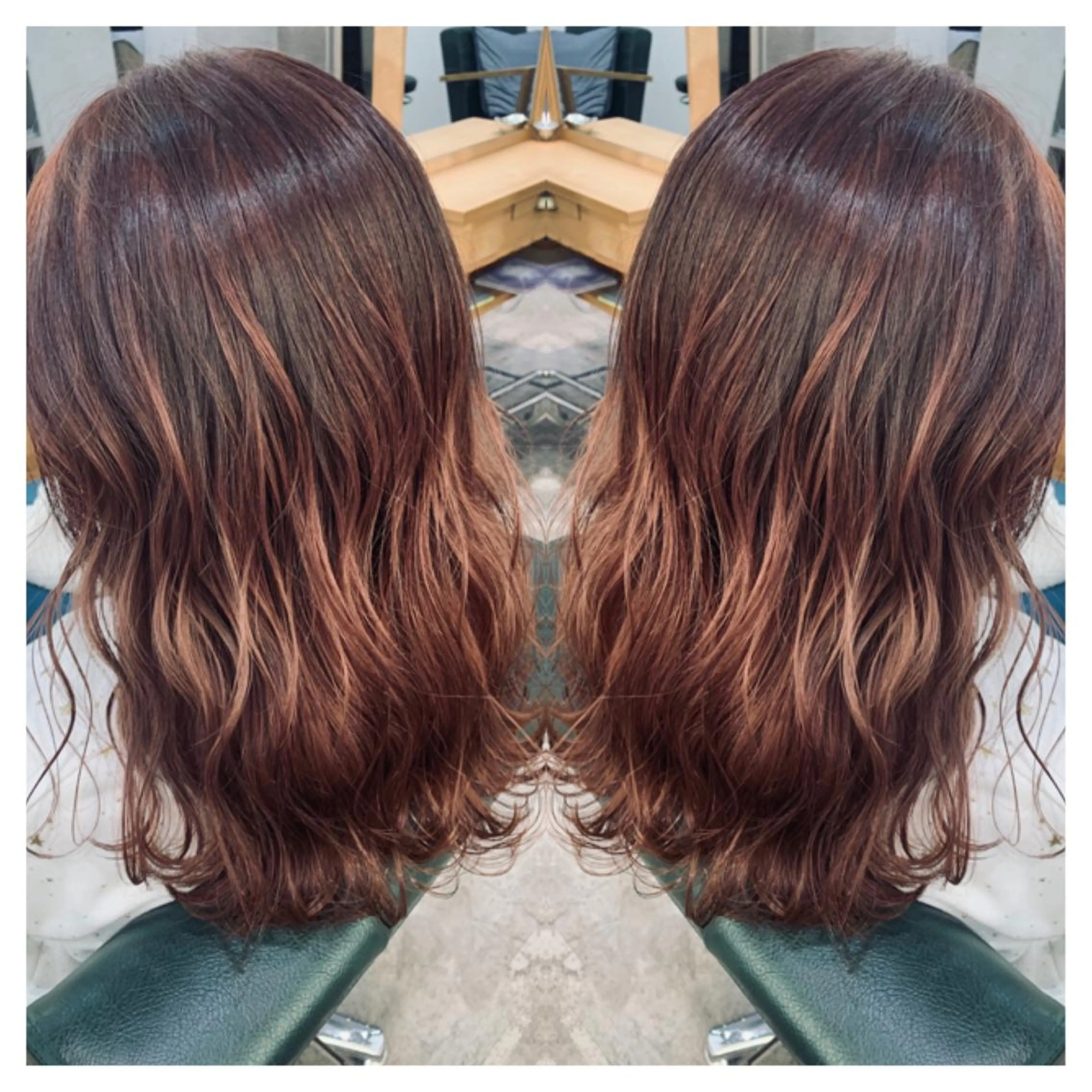 セミロング カラー カット ヘアカラー トリートメント 村山 茉衣のヘアスタイル