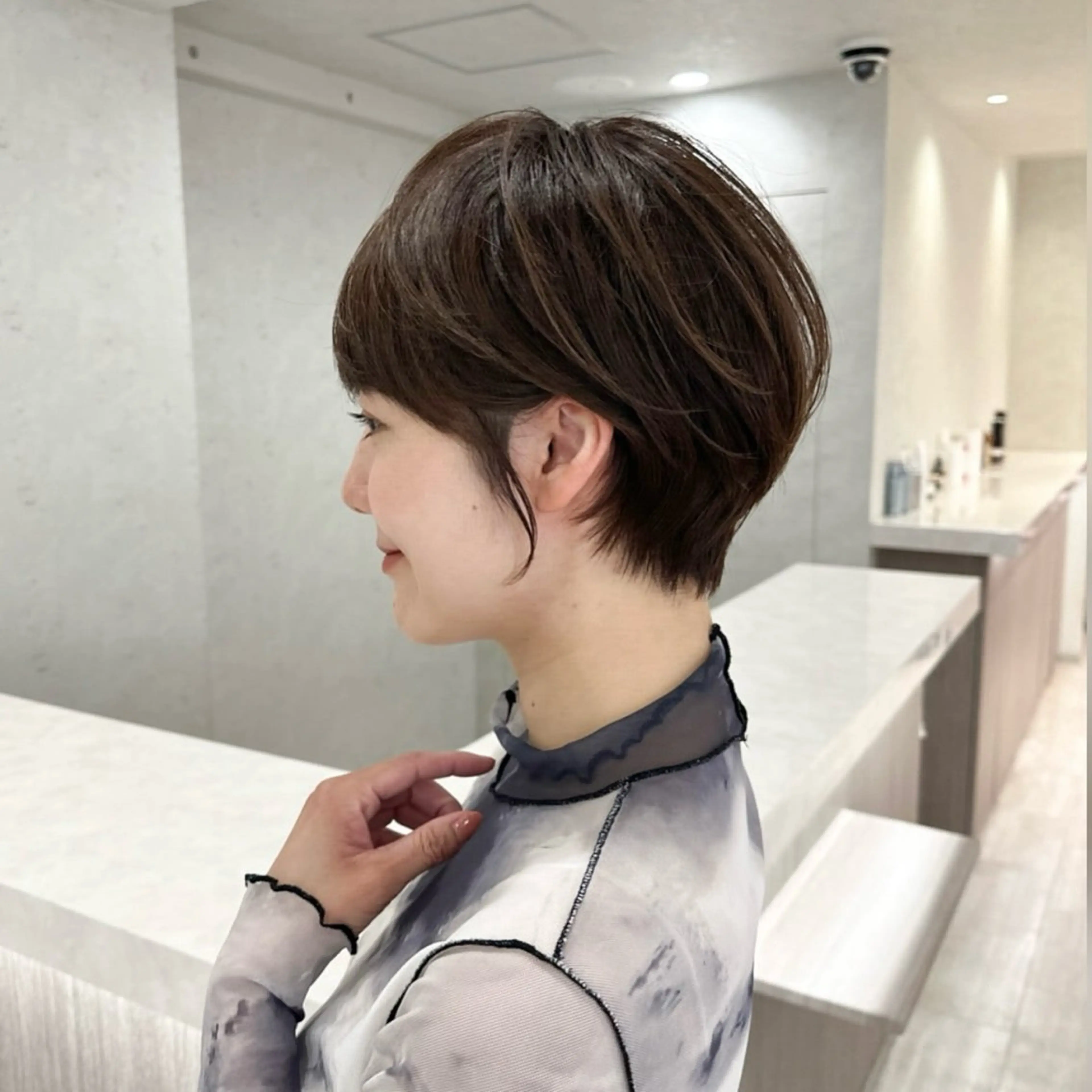 ショート 透明感カラー ふうか　渋谷のヘアスタイル