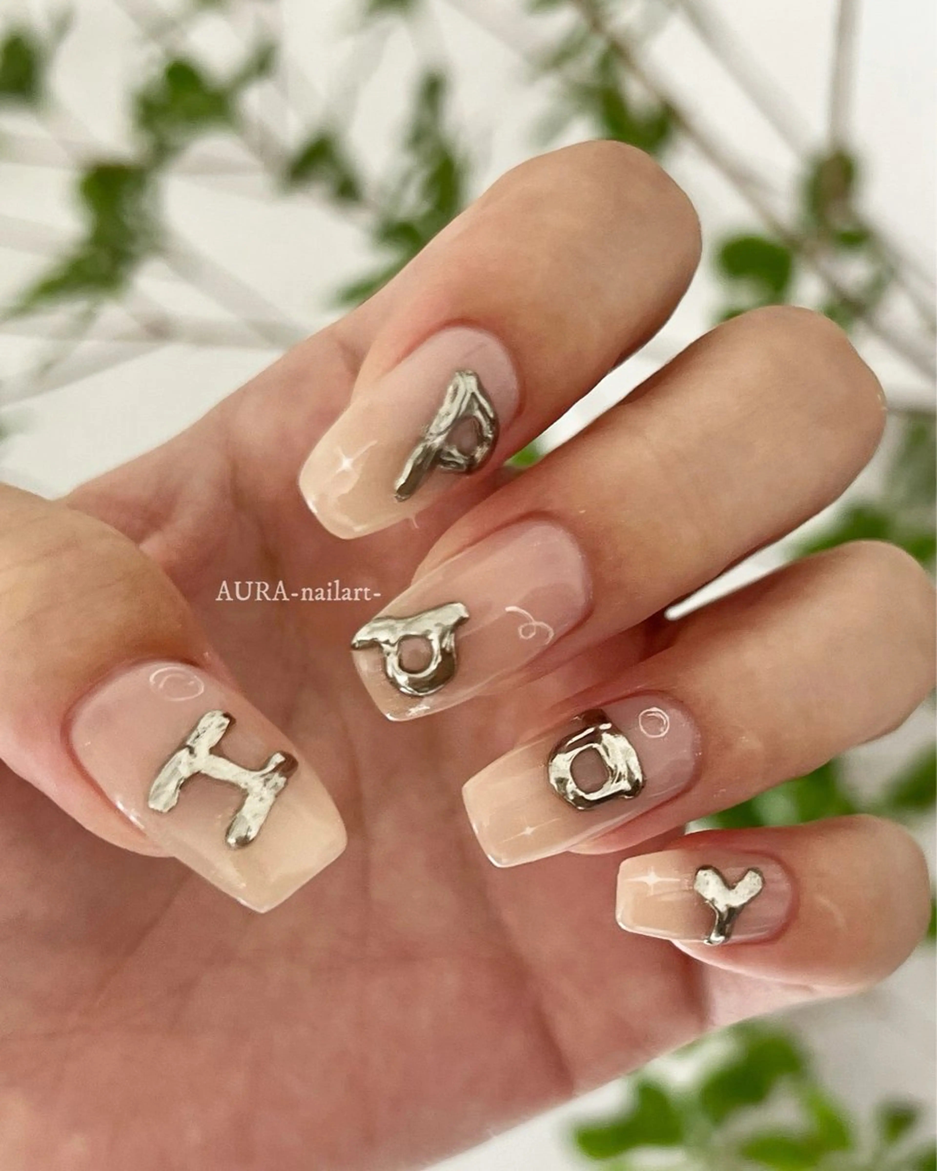 ネイル ハンドネイル AURA nailartのネイルデザイン