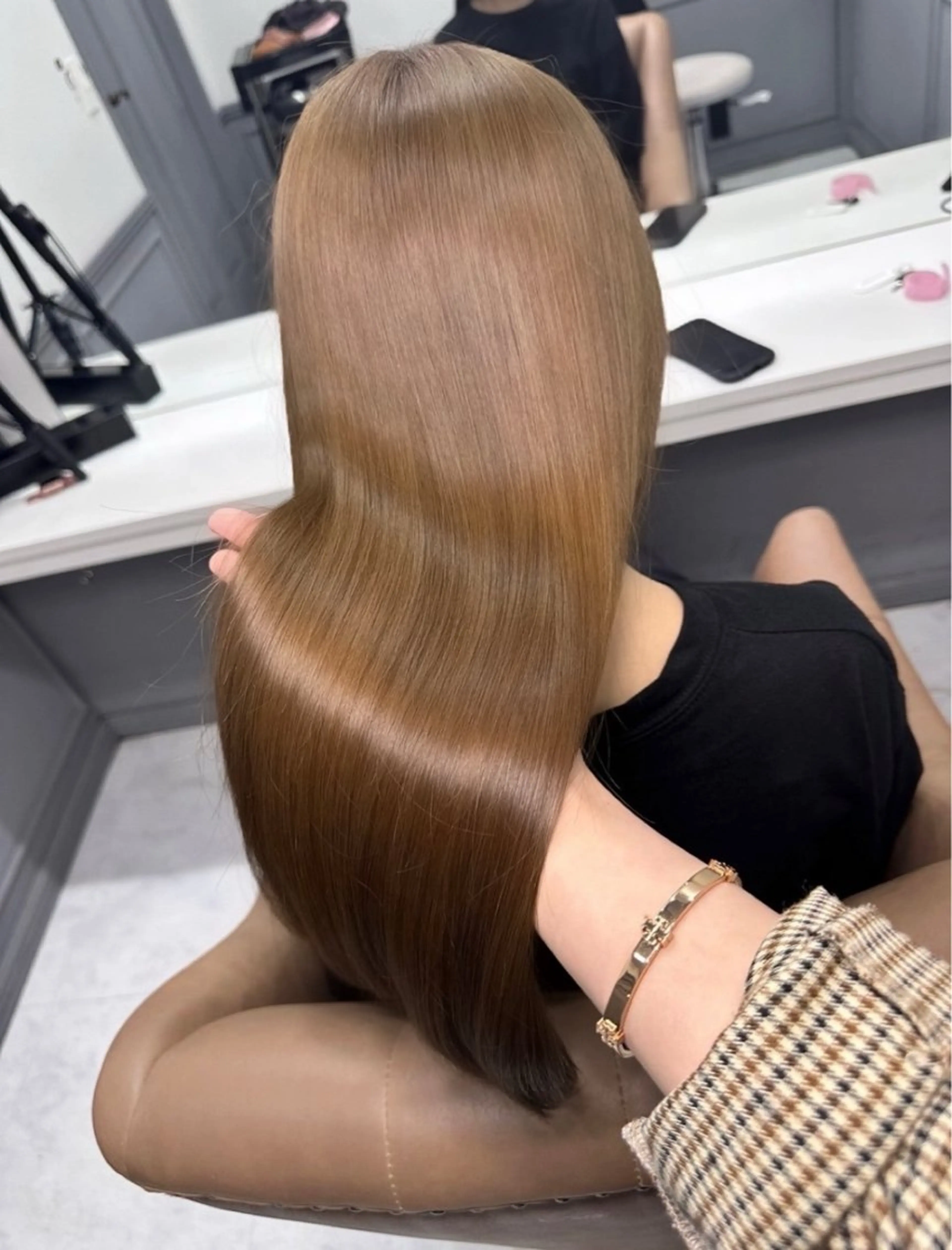 ロング 髪質改善 カット ヘアカラー トリートメント 💎韓国レイヤー ×エクステゆうま💎のヘアスタイル