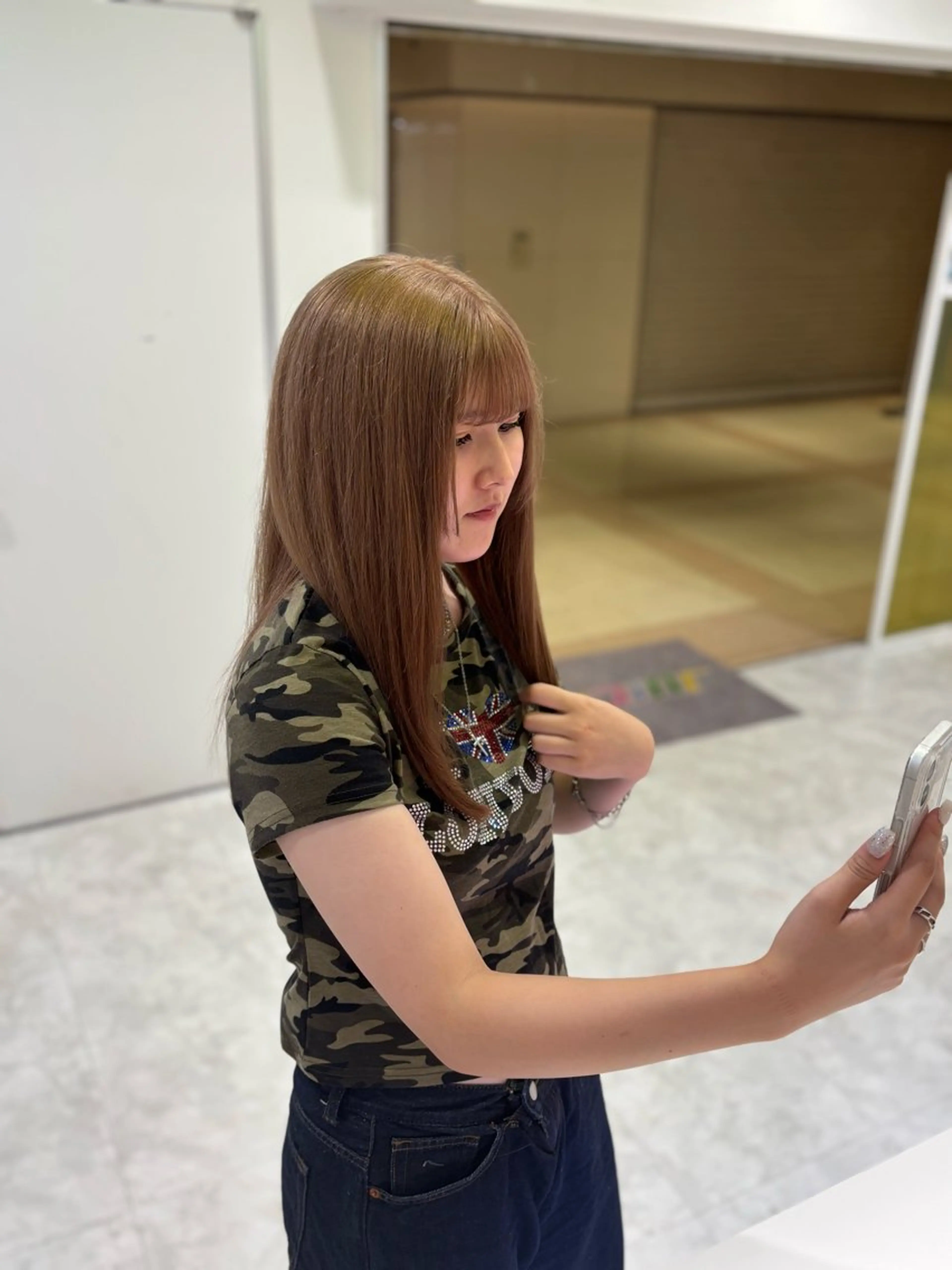 ロング カラー ヘアカラー 大人っぽベージュ🤍 当日予約◎ヒロトのヘアスタイル