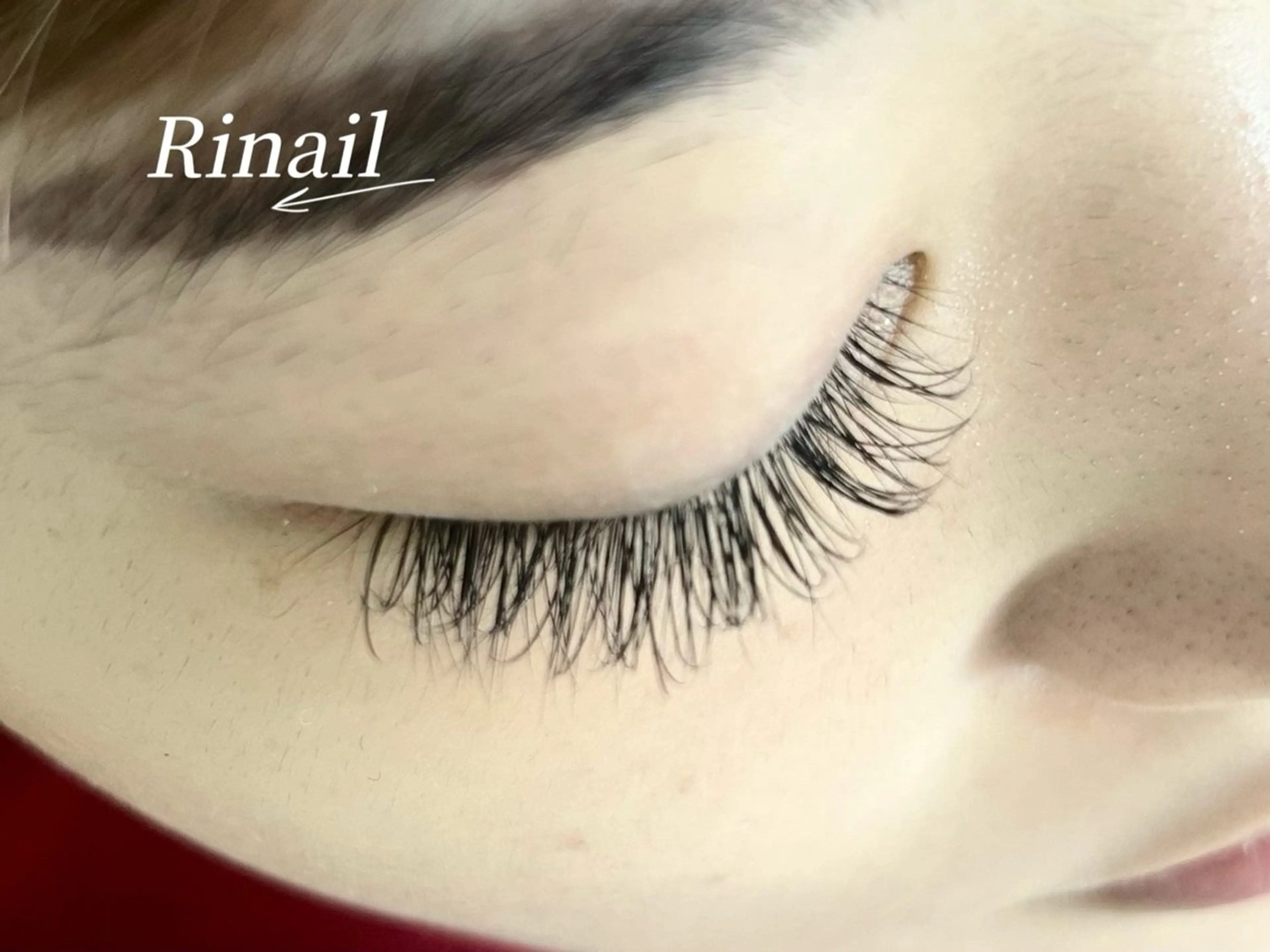 マツエク・マツパ バインドロック フラットラッシュ ナチュラル パリジェンヌラッシュリフト まつげパーマ YK Rinのネイルデザイン