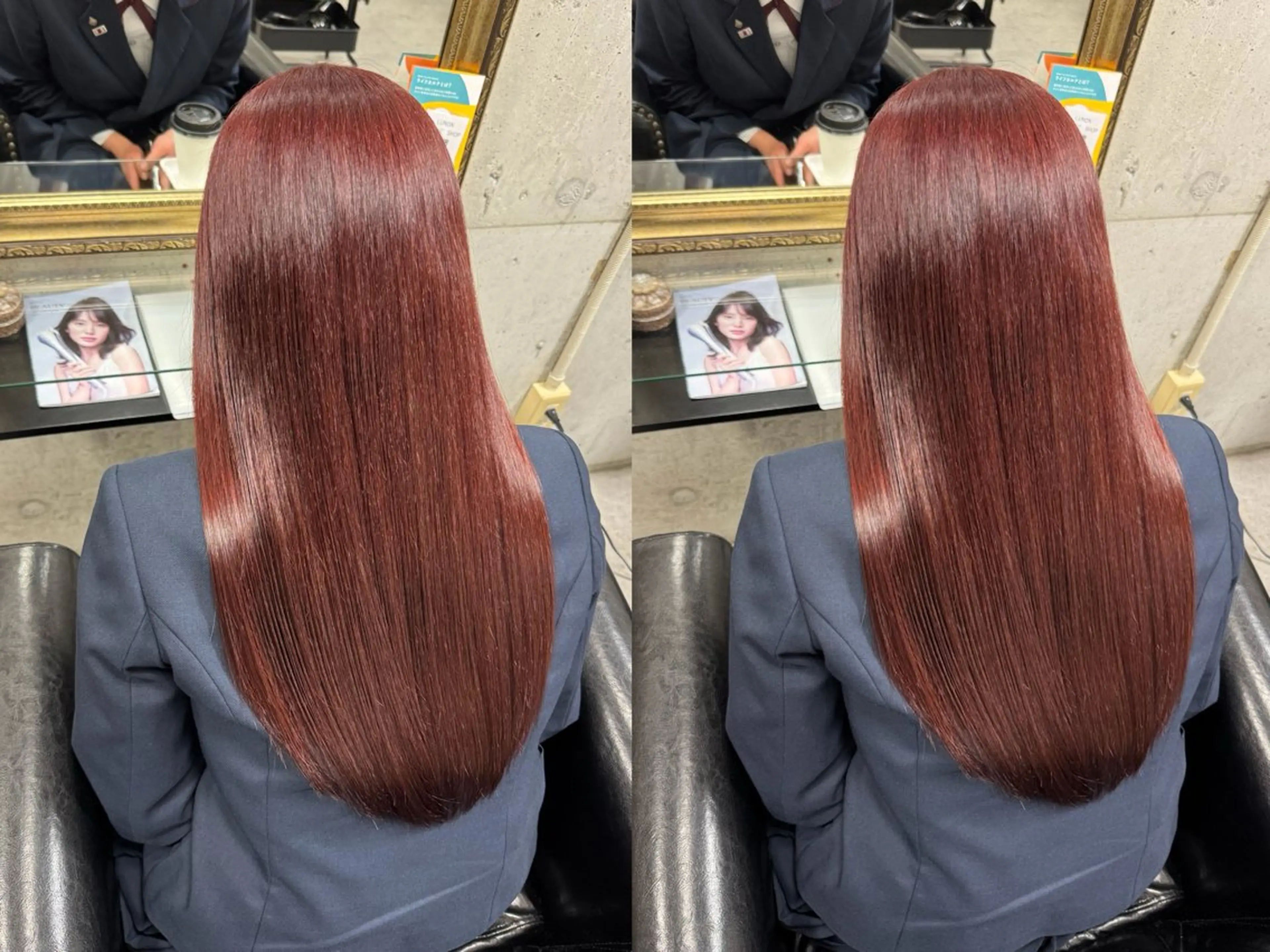 【※期間限定価格🫧艶髪🫧】カラー+カット+髪質改善トリートメントの写真