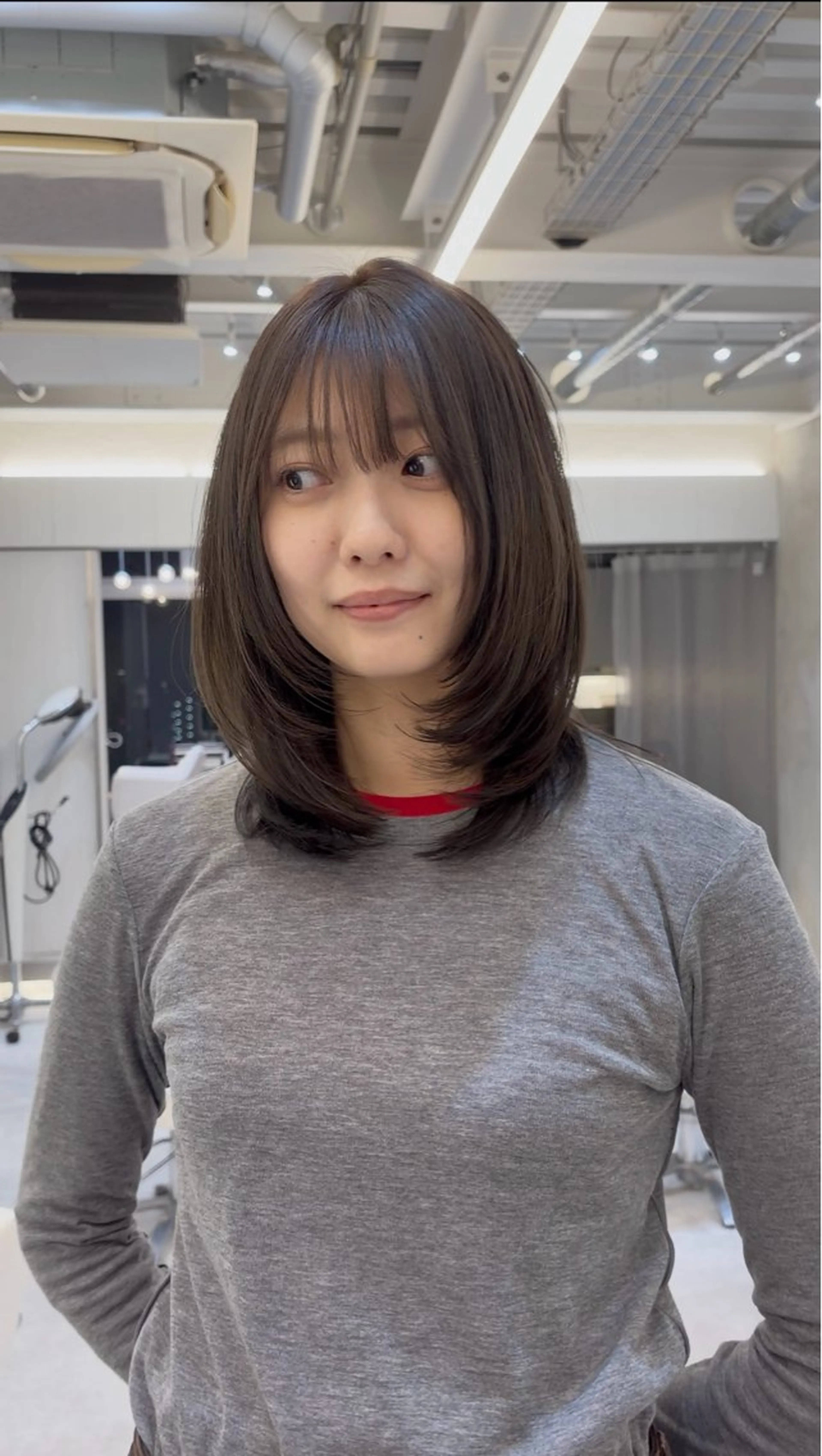 ミディアム カラー カット ヘアカラー トリートメント 🍃柔らかヘアー田中 瑞希🍃のヘアスタイル