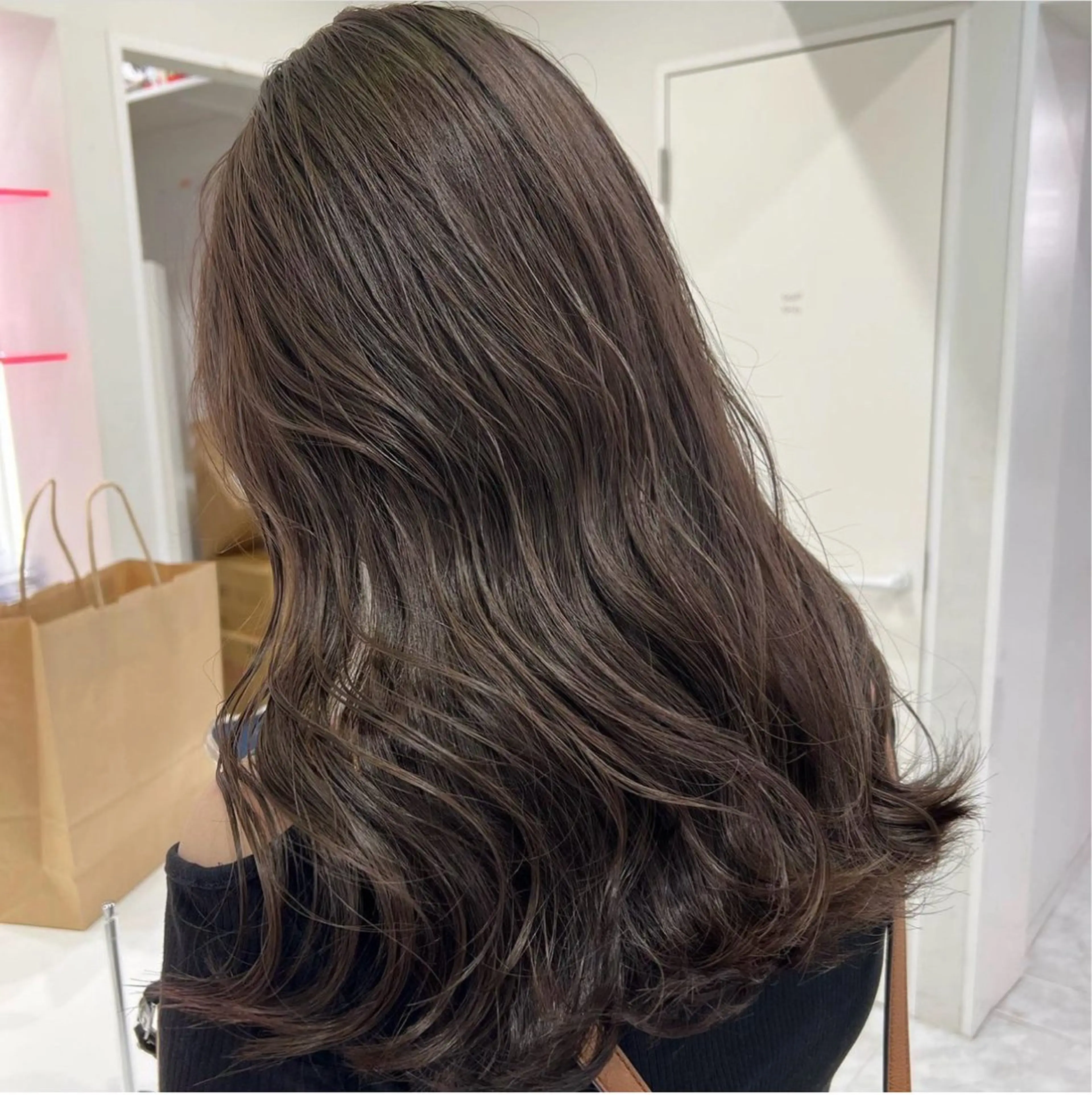 セミロング カラー ヘアアレンジ 透明感ラベンダー💗 SHOのヘアスタイル