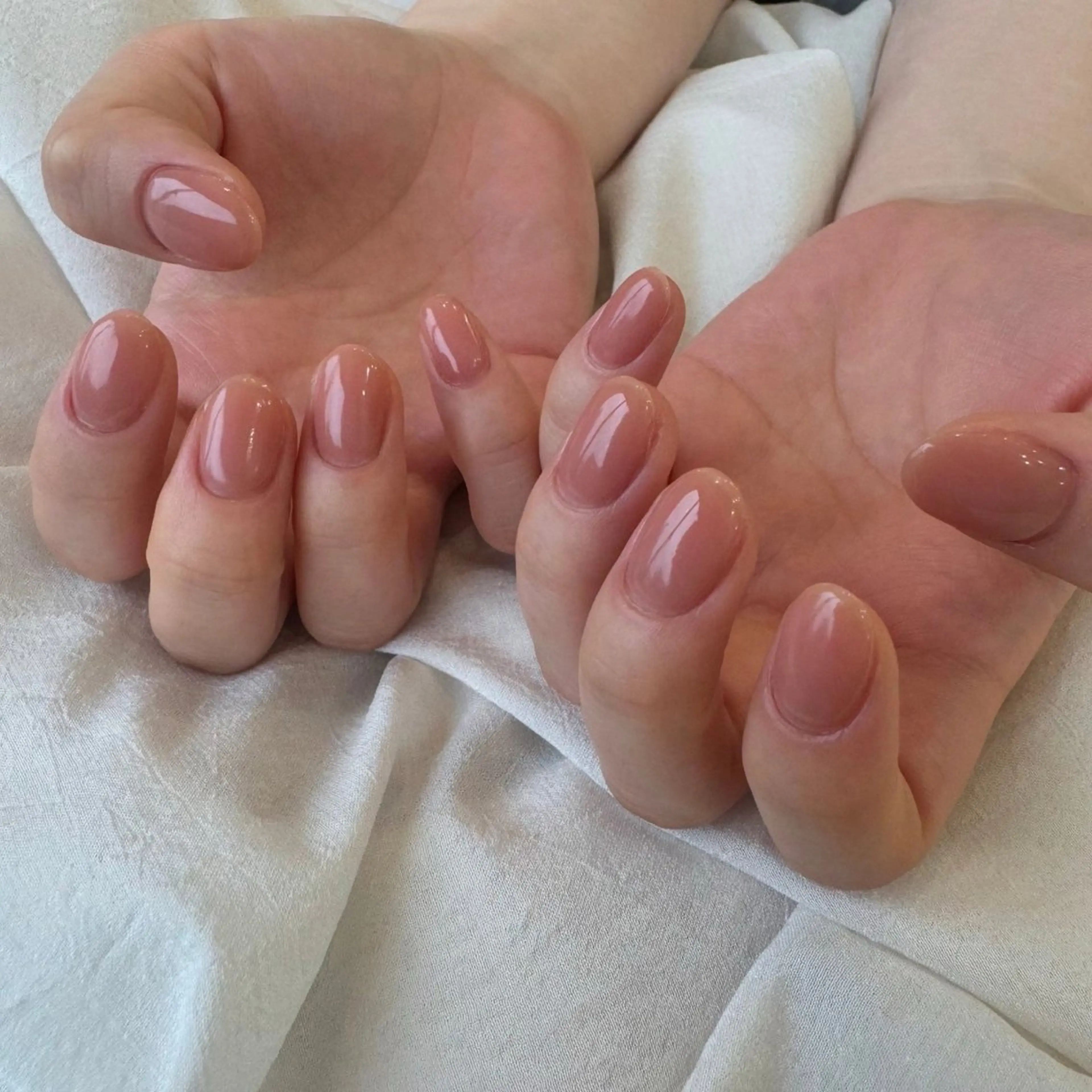 ネイル オフィスネイル ワンカラーネイル ショートネイル nail◯ petitnanoのネイルデザイン