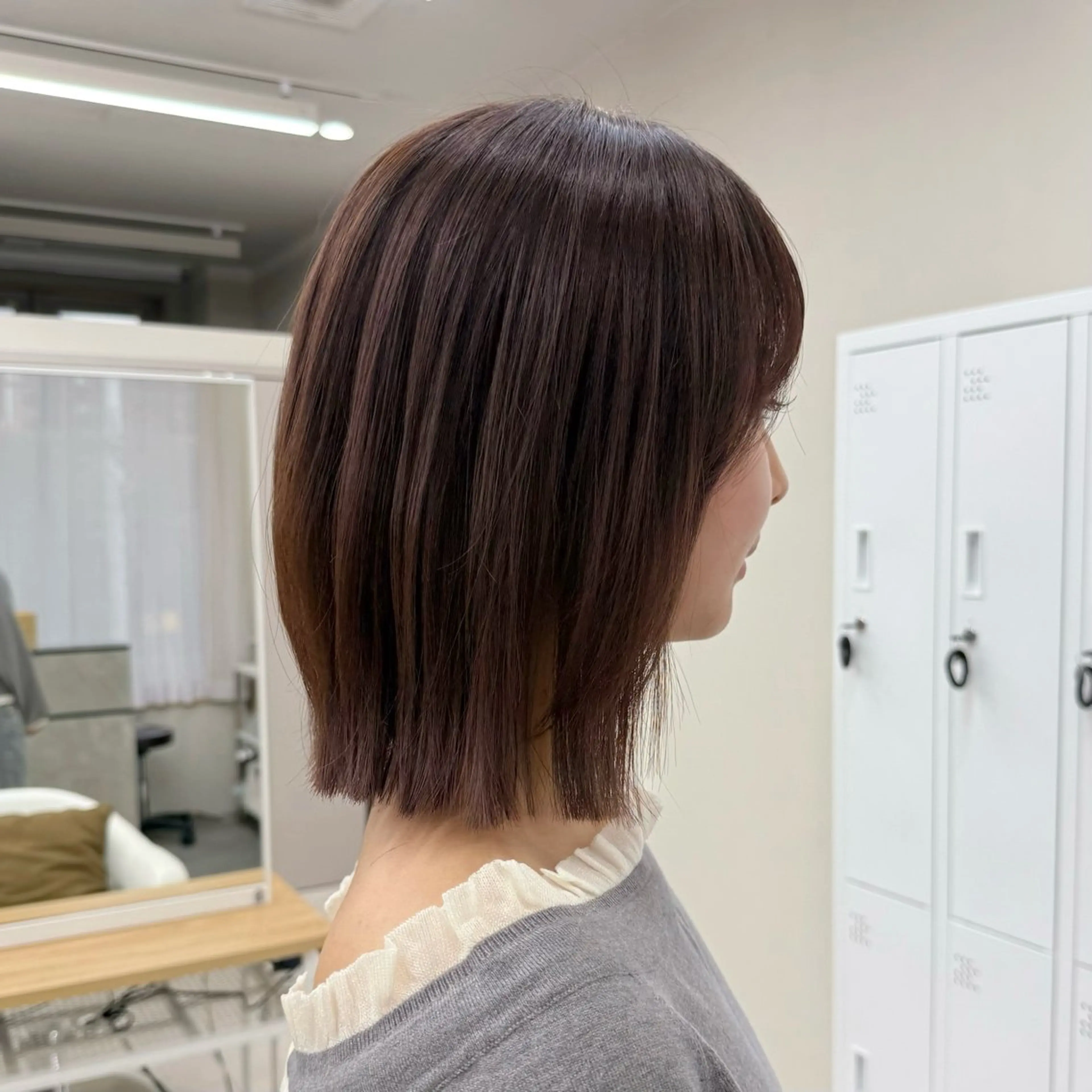 ミディアム ボブ 似合わせカット トリートメント ボブ/レイヤー /sora🌙✨️のヘアスタイル