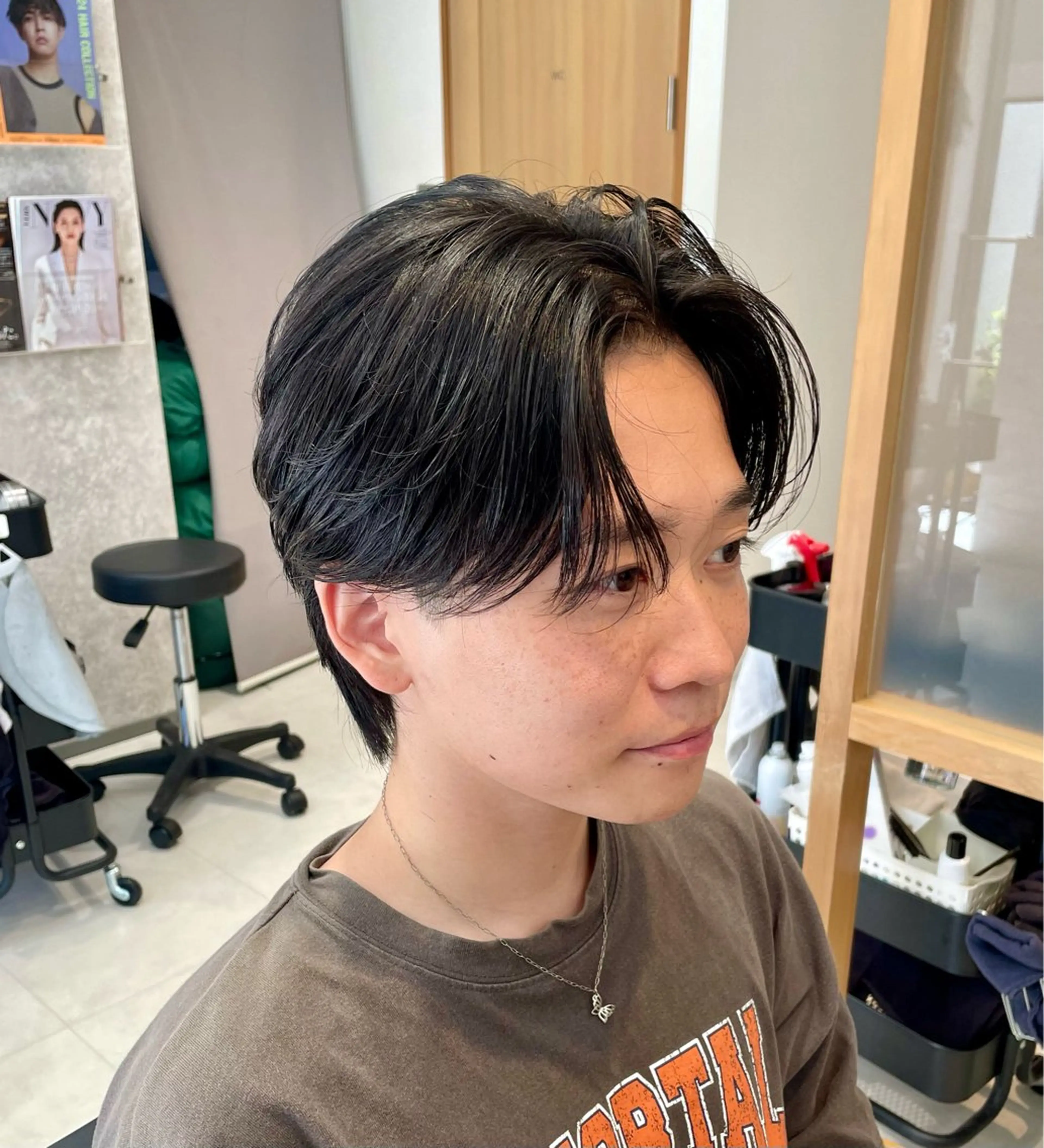 ミディアム メンズ kiona所属・守屋裕太/カット /パーマ/カラーのヘアスタイル