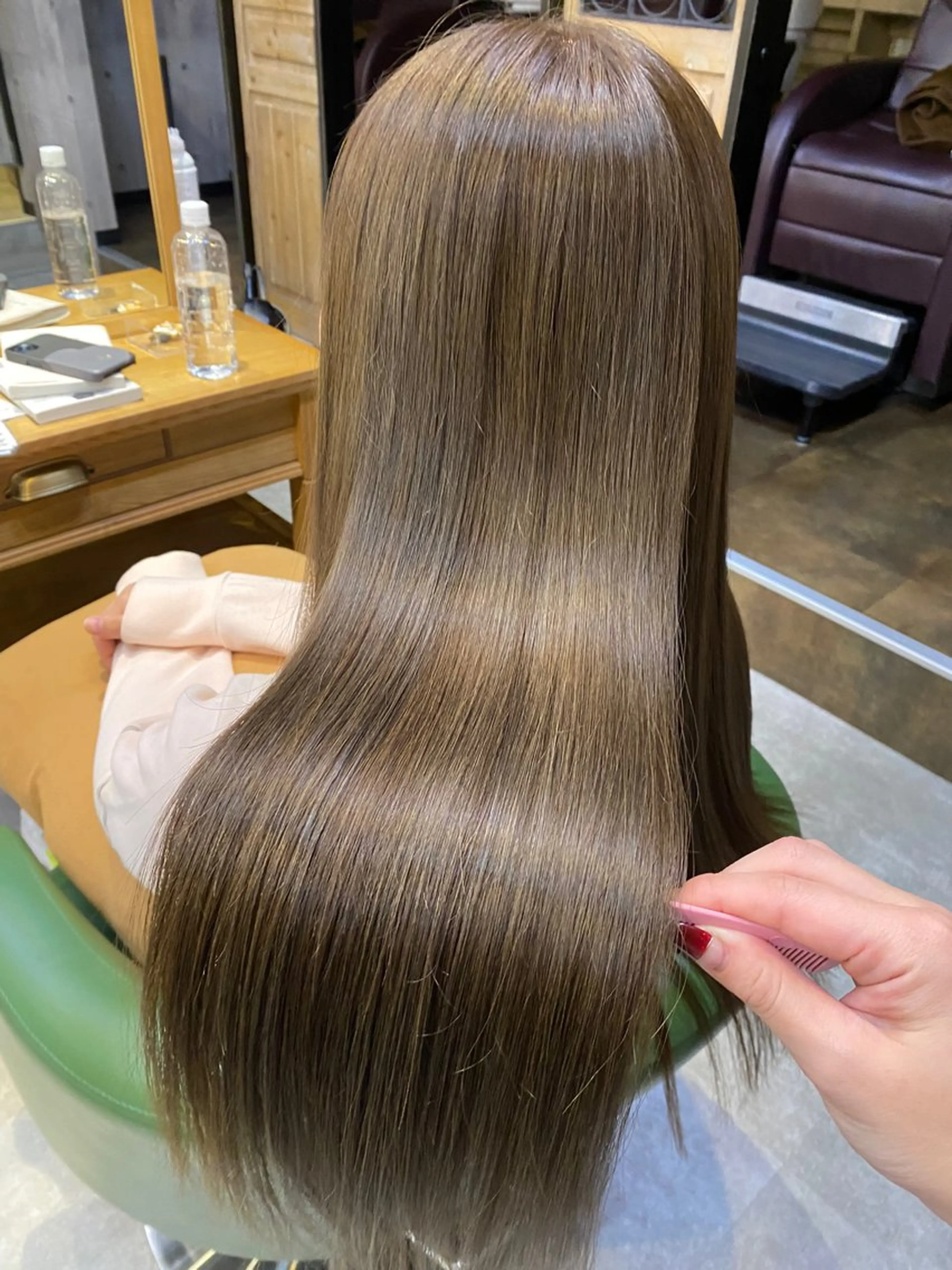 ロング カラー ヘアカラー トリートメント 【縮毛矯正特化】 kyokaのヘアスタイル