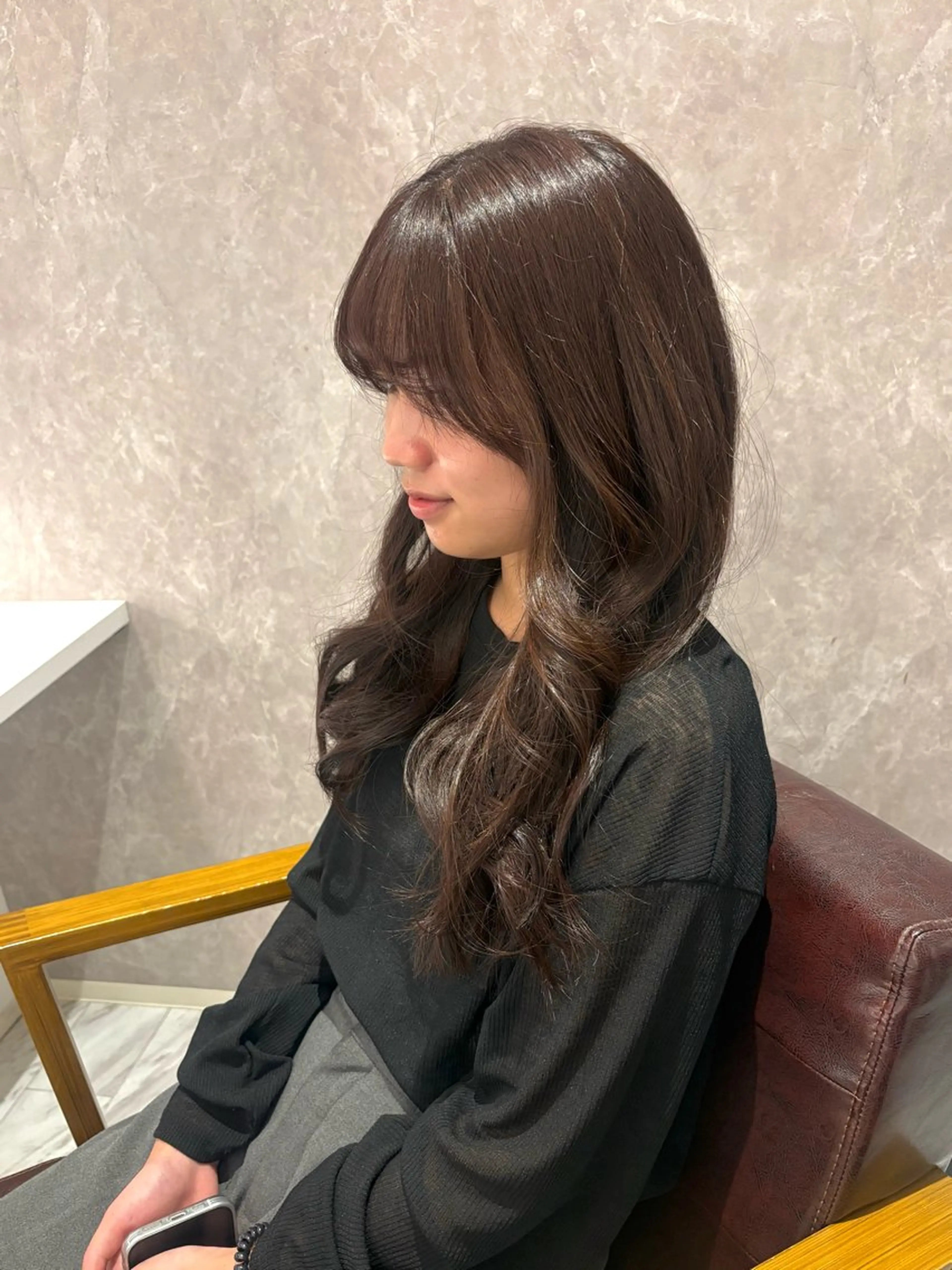 ロング カラー ヘアアレンジ ブラウンカラー ヘアカラー 山田 快晴のヘアスタイル