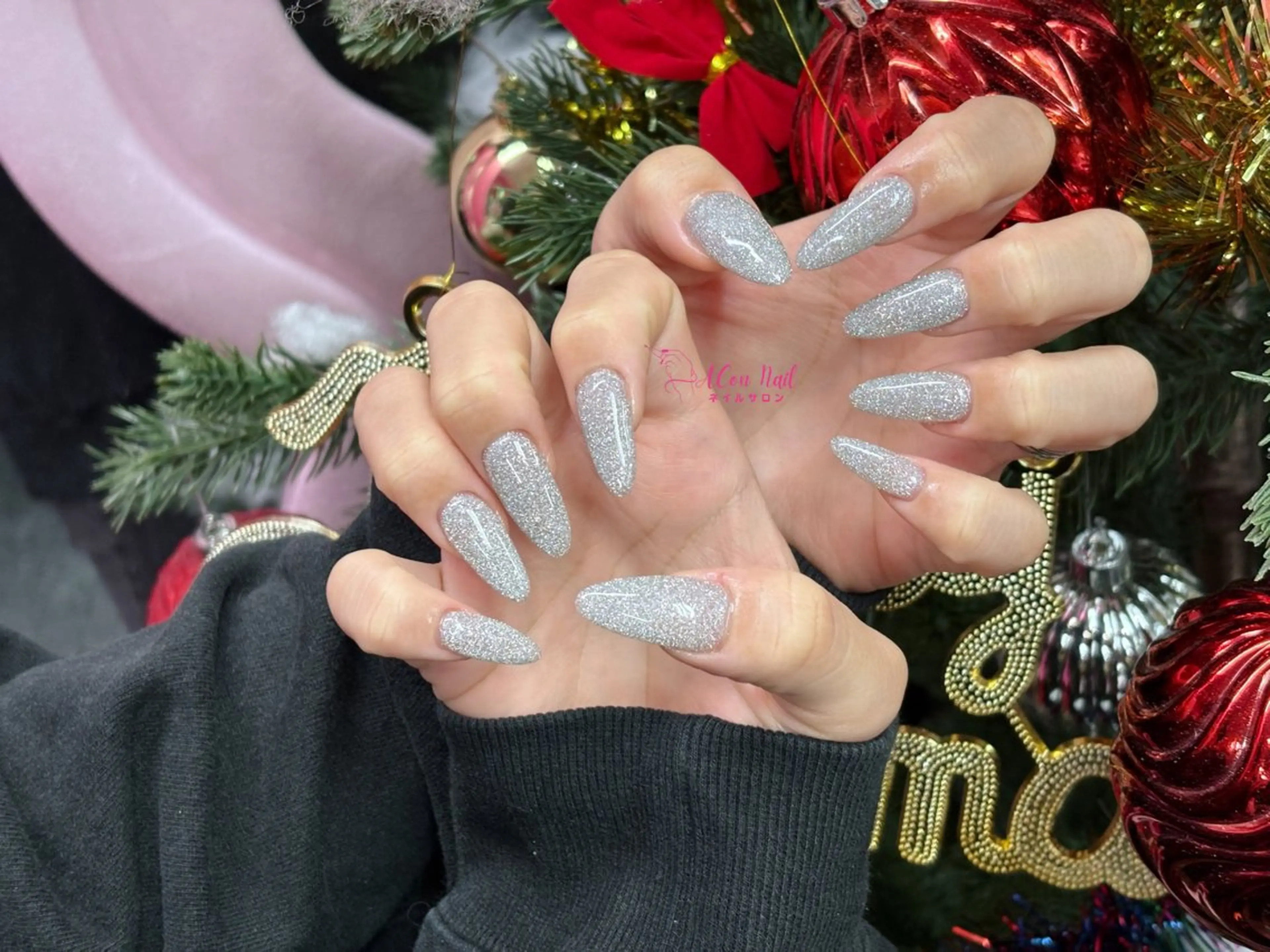 ネイル 桜ネイル 長さ出し フラワーネイル フレンチネイル ジェルネイル ハンドネイル AConNailSalon所属・ACon NailSalonのネイルデザイン