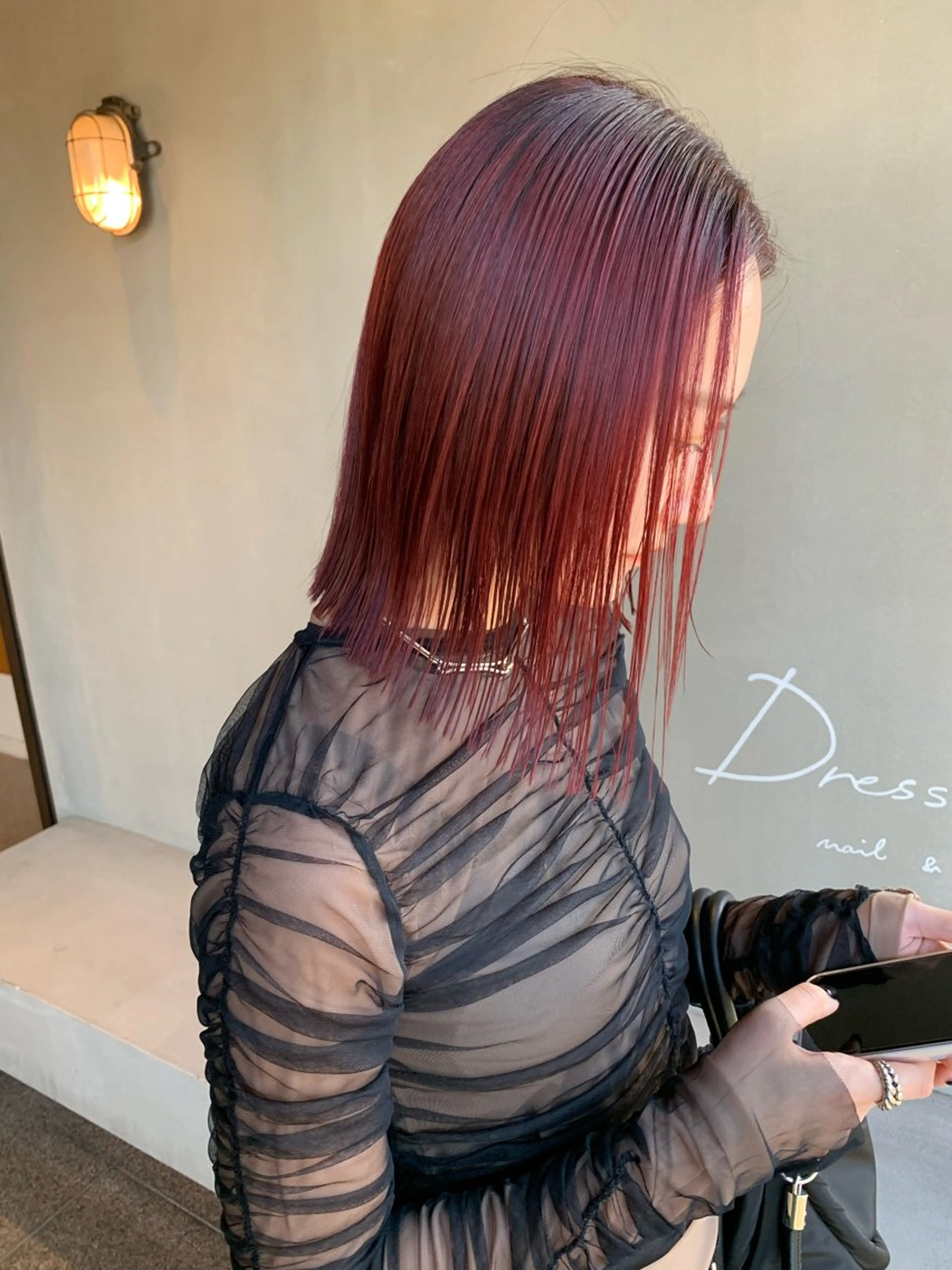 ミディアム カラー ヘアカラー ブリーチ/アレンジ 天満/chihiroのヘアスタイル