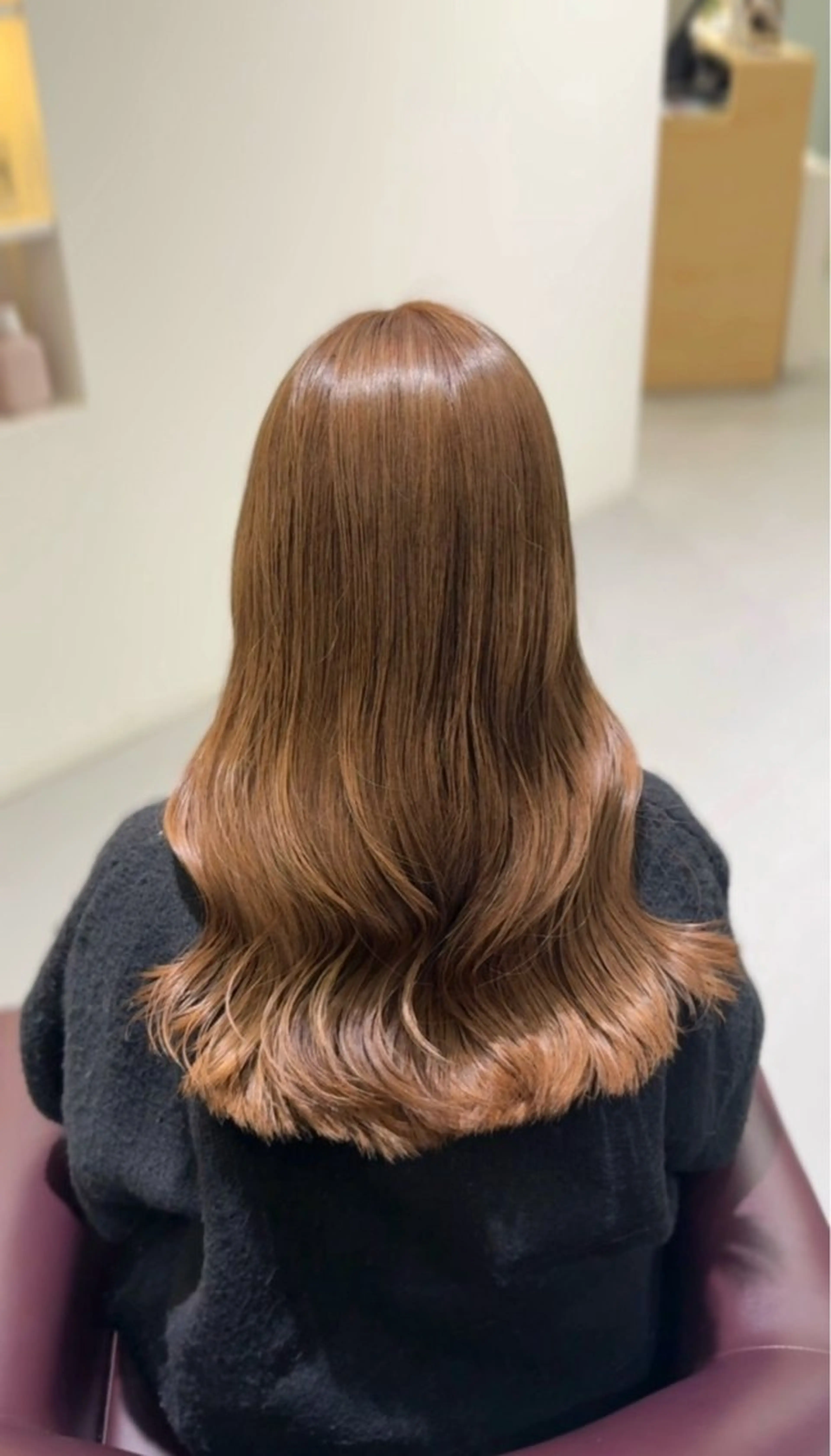 ロング ヘアカラー トリートメント ️🫧透明感カラー& 髪質改善🎀いさきのヘアスタイル