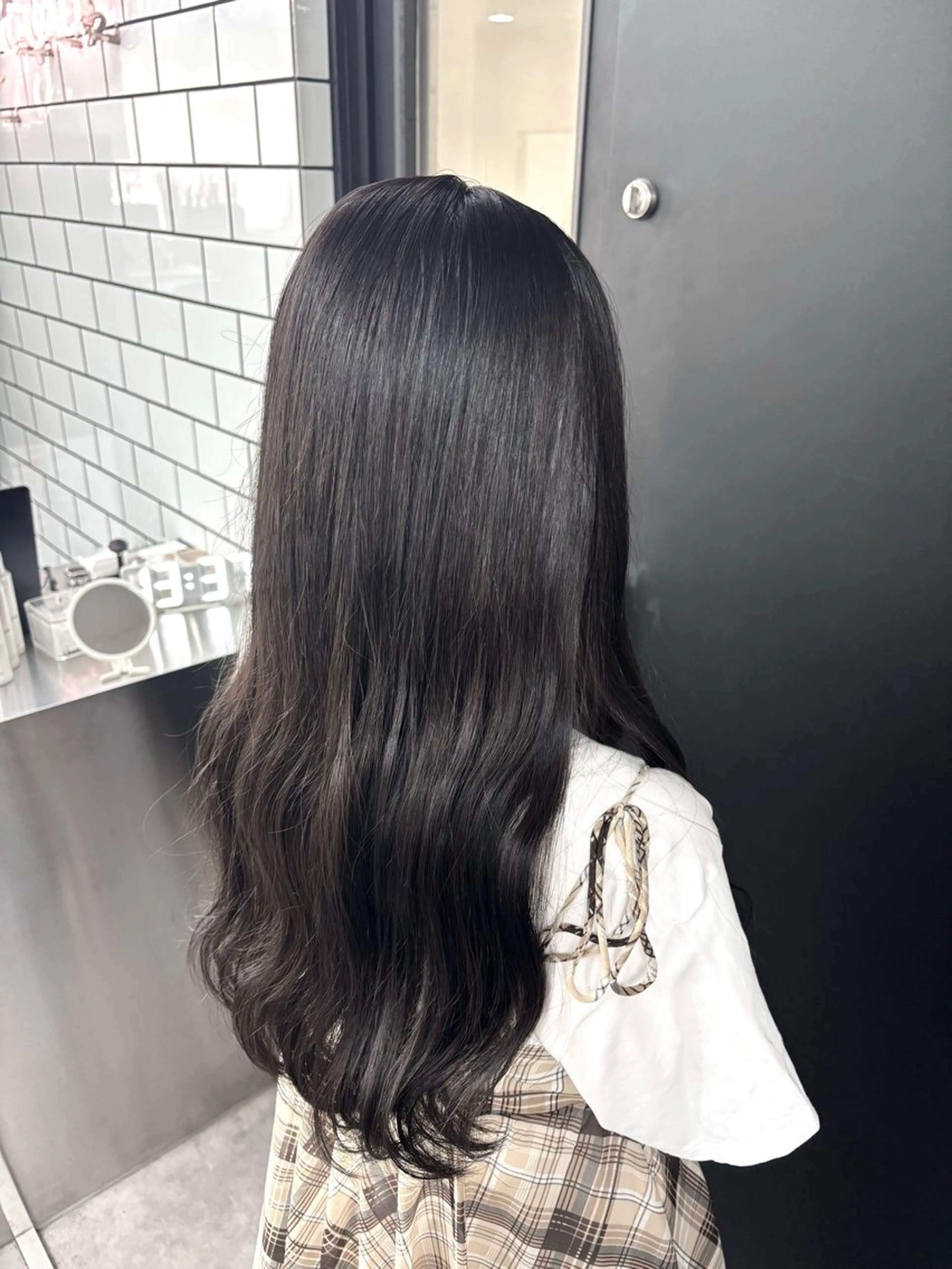 ロング カラー グレージュ ギミックパシャ所属・みゆ/ケア ブリーチ/ハイトーンのヘアスタイル