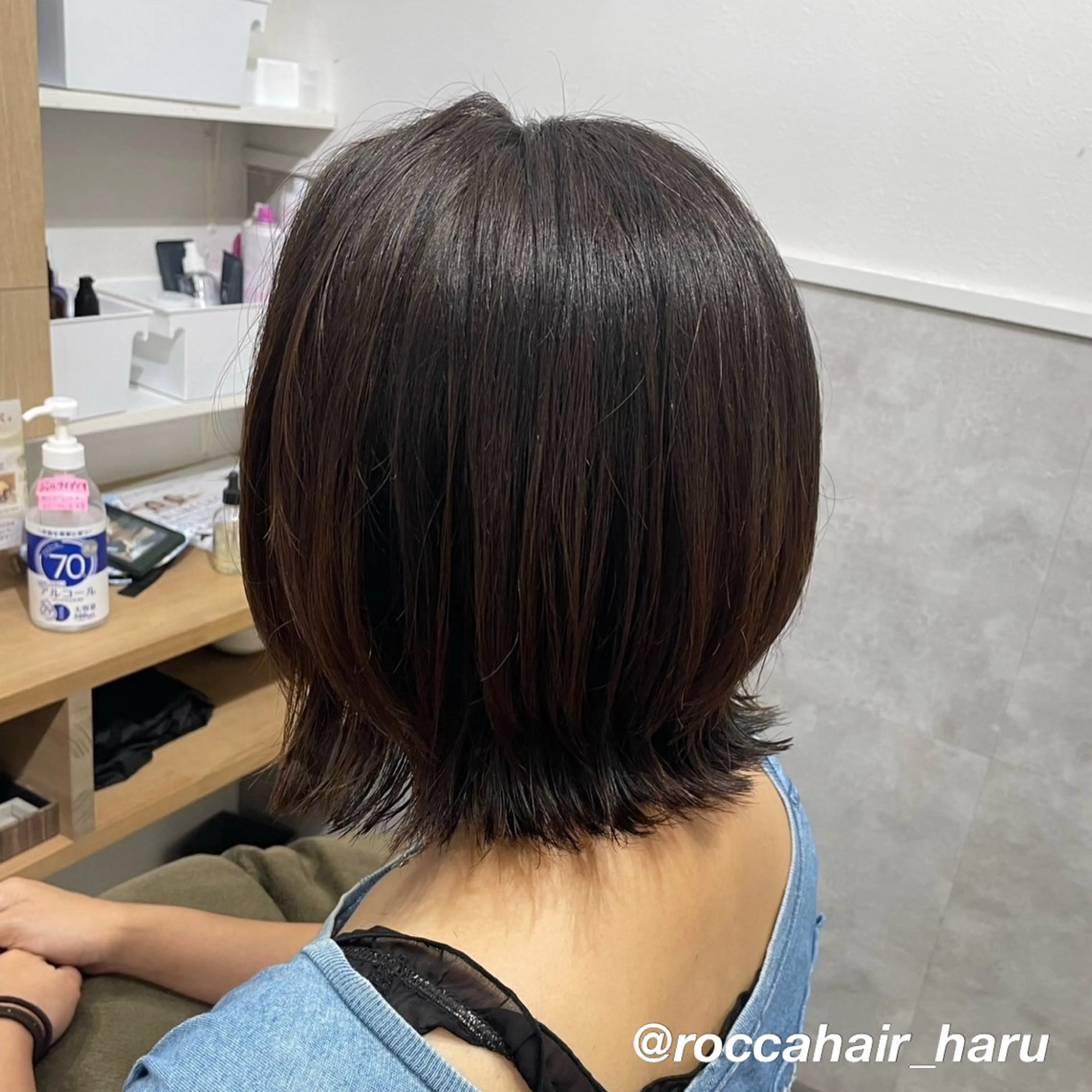ミディアム ROCCA hair HARU🩵のヘアスタイル