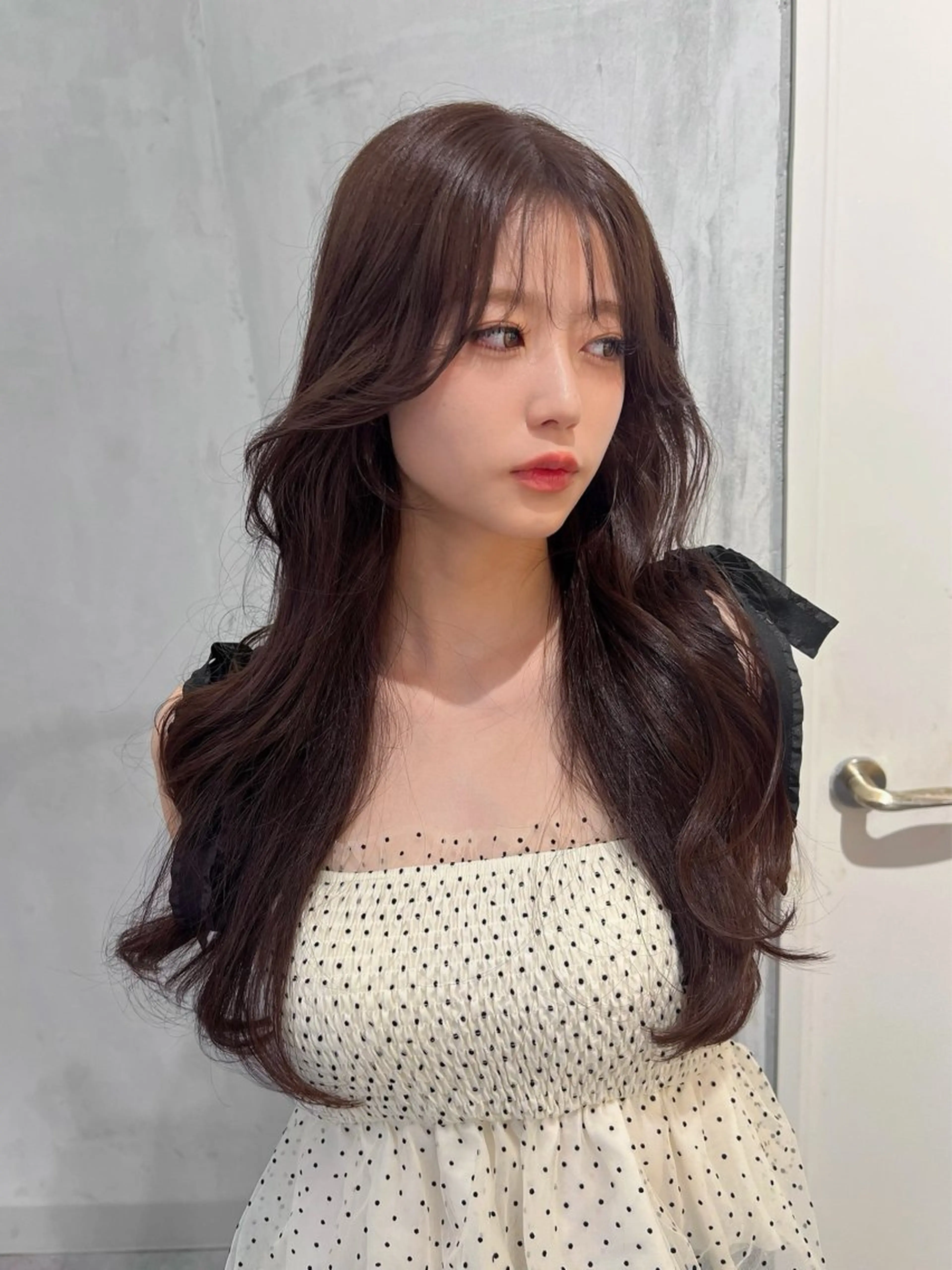 ロング 韓国レイヤーカット/ 縮毛矯正/羽田航のヘアスタイル