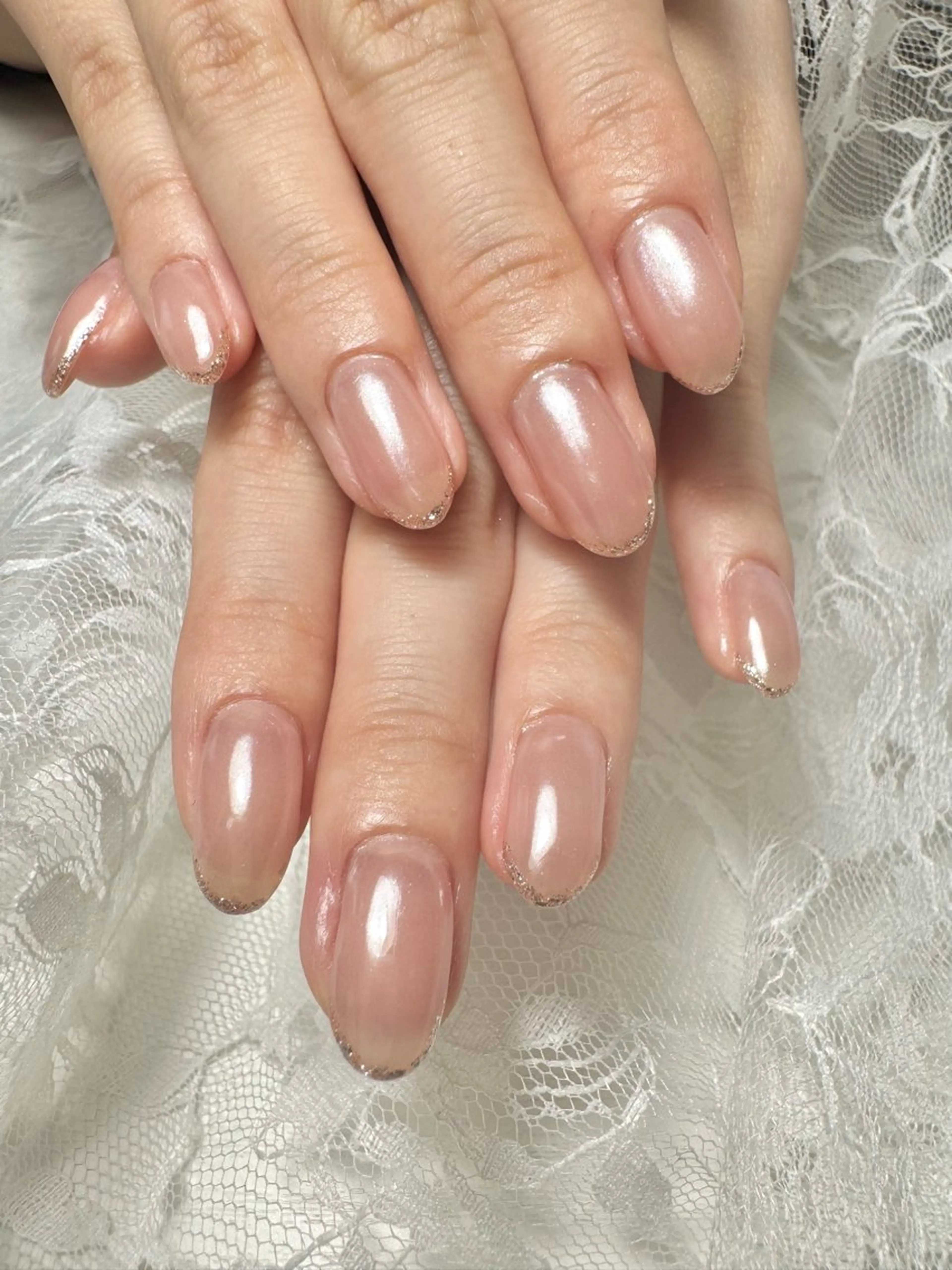 ネイル オーロラネイル ラメ(グリッター) ハンドネイル ハンドケア PECO. NAILSALONのネイルデザイン