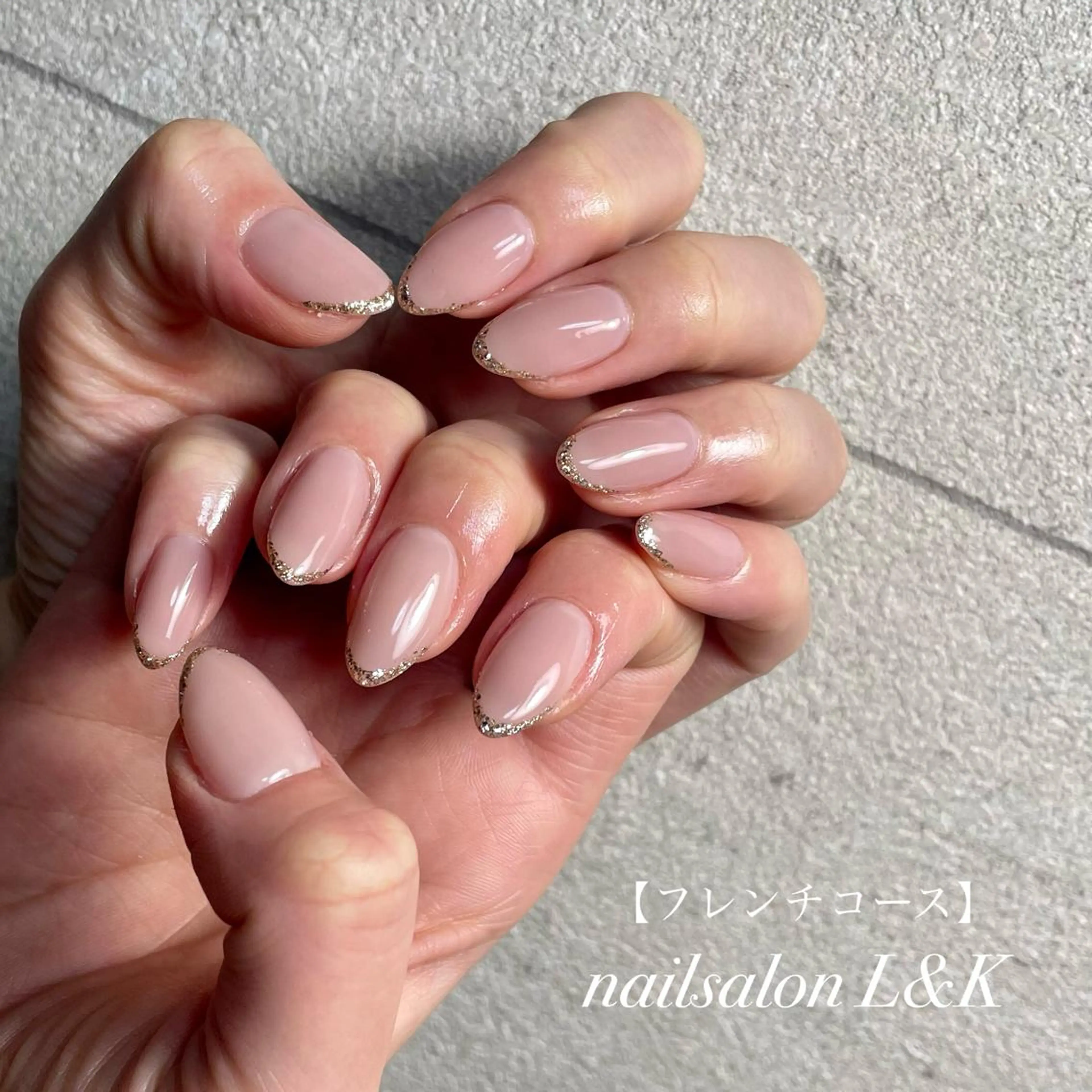 ネイル フレンチネイル ハンドネイル nailsalon L&Kのネイルデザイン