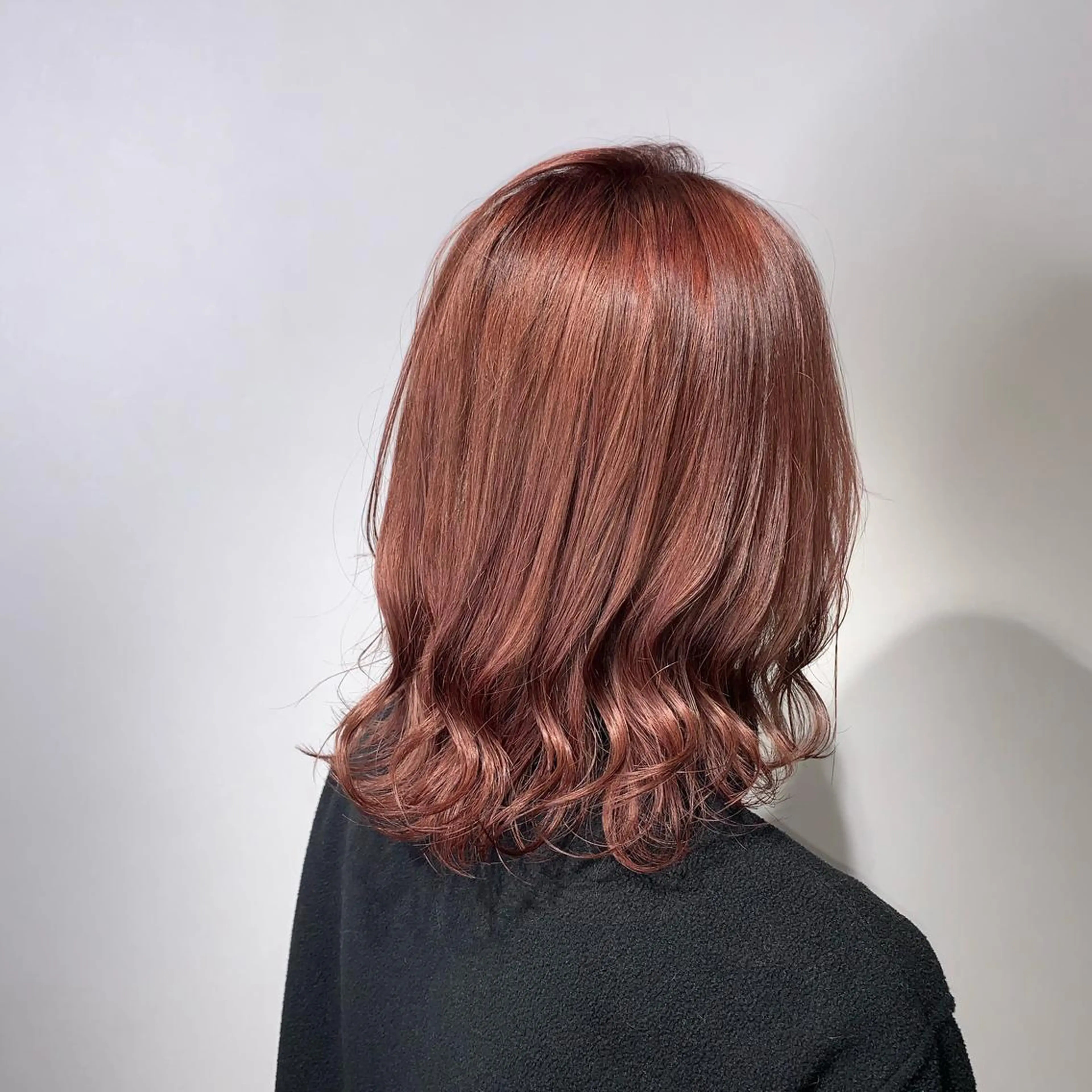 ミディアム カラー ベージュカラー ブリーチ ピンクカラー ピンクベージュ 中島 直哉のヘアスタイル