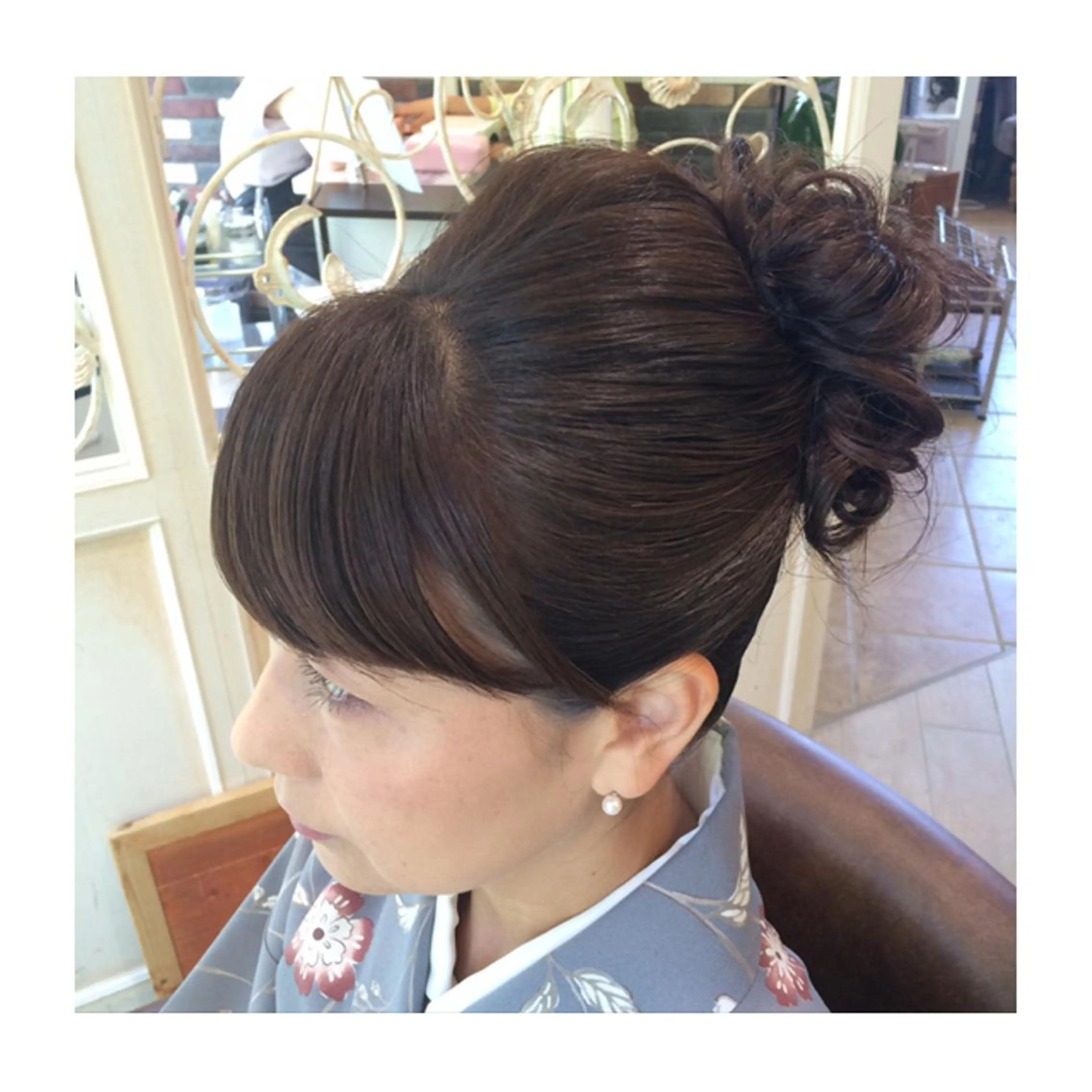 ミディアム セミロング ロング ヘアアレンジ 若林 美由希のヘアスタイル