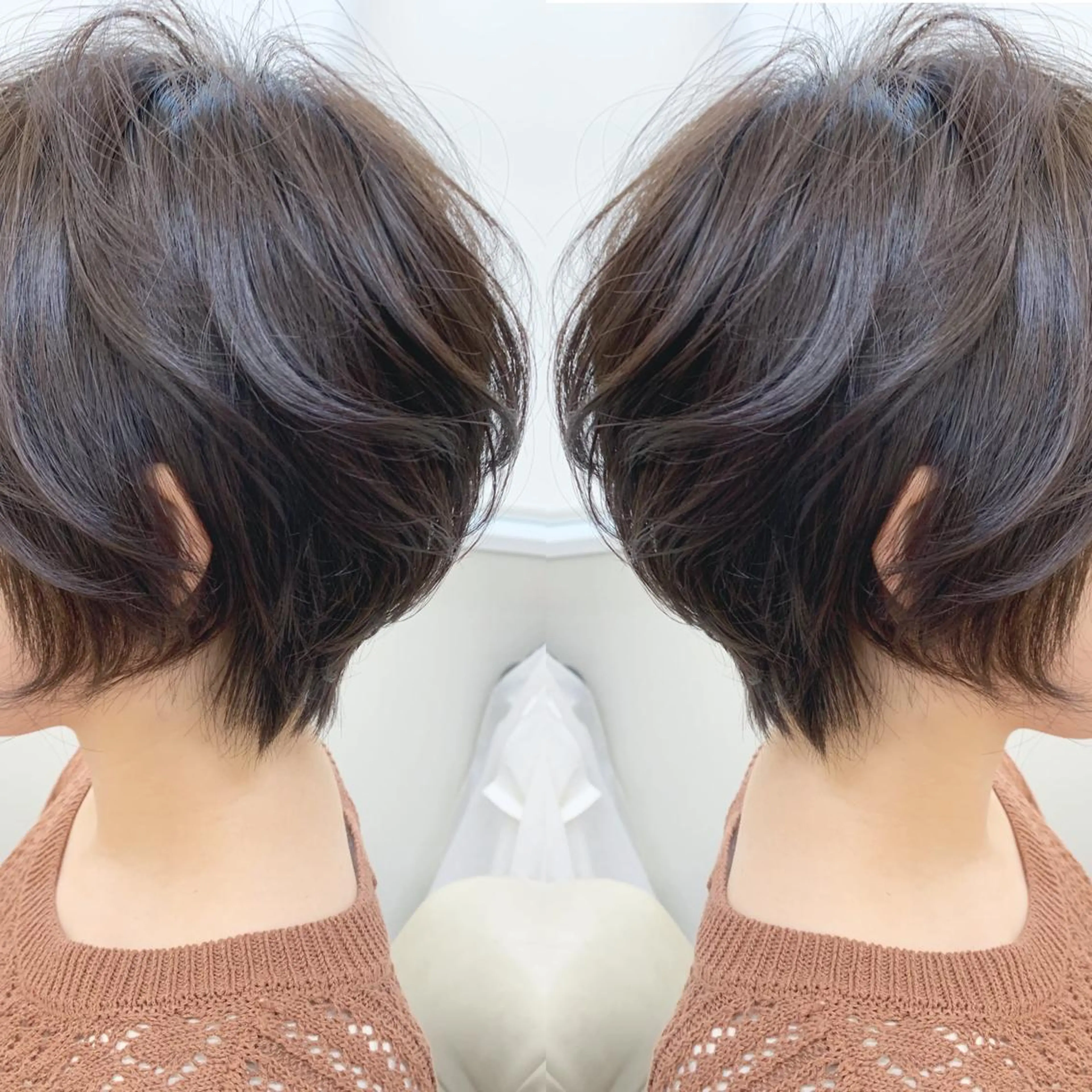 ショート ショートボブ ボブ ショートヘア カット ヘアカラー H所属・H (エイチ) 烏丸御池店のヘアスタイル