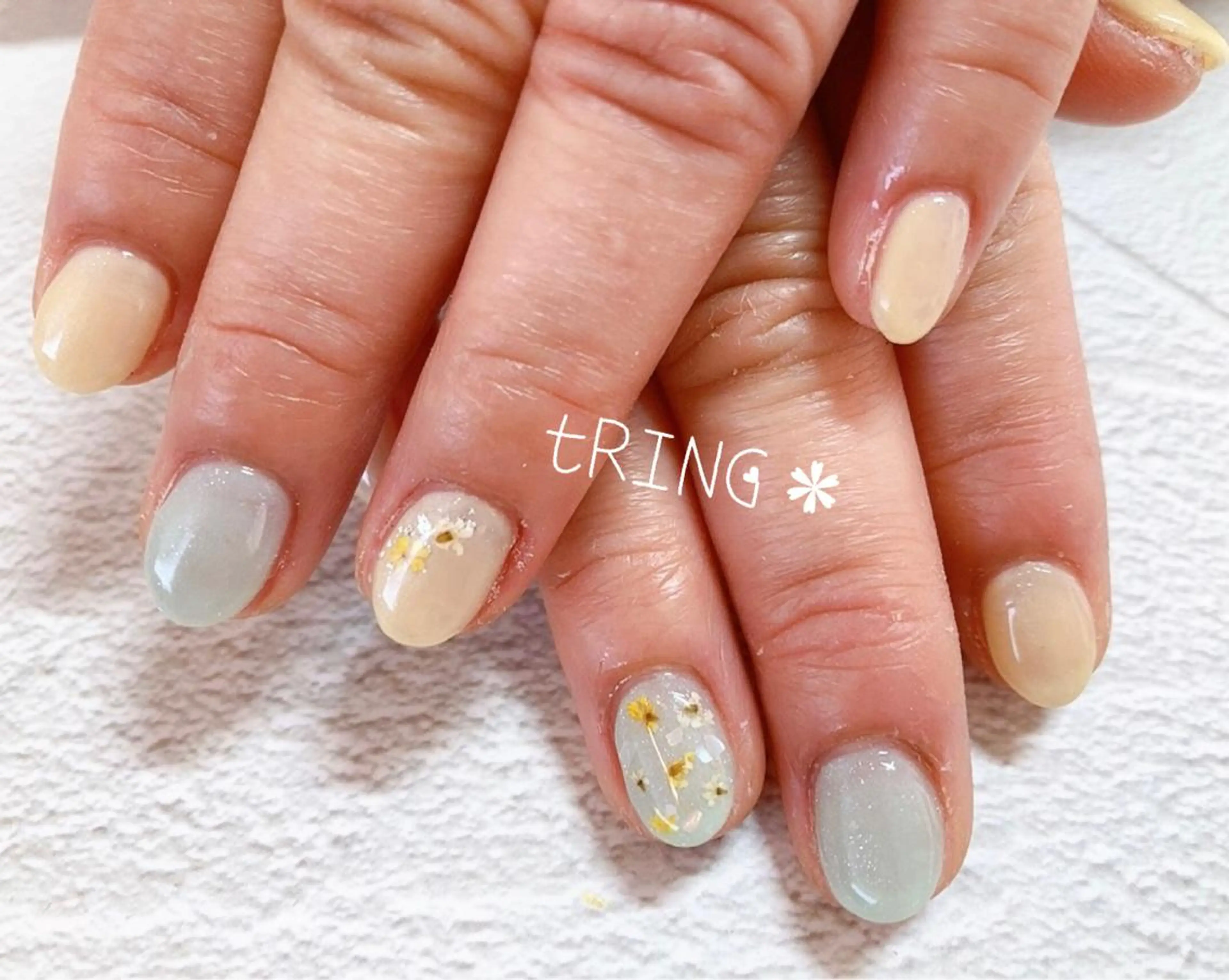 ネイル ハンドネイル tRING＊ しいの木台のネイルデザイン