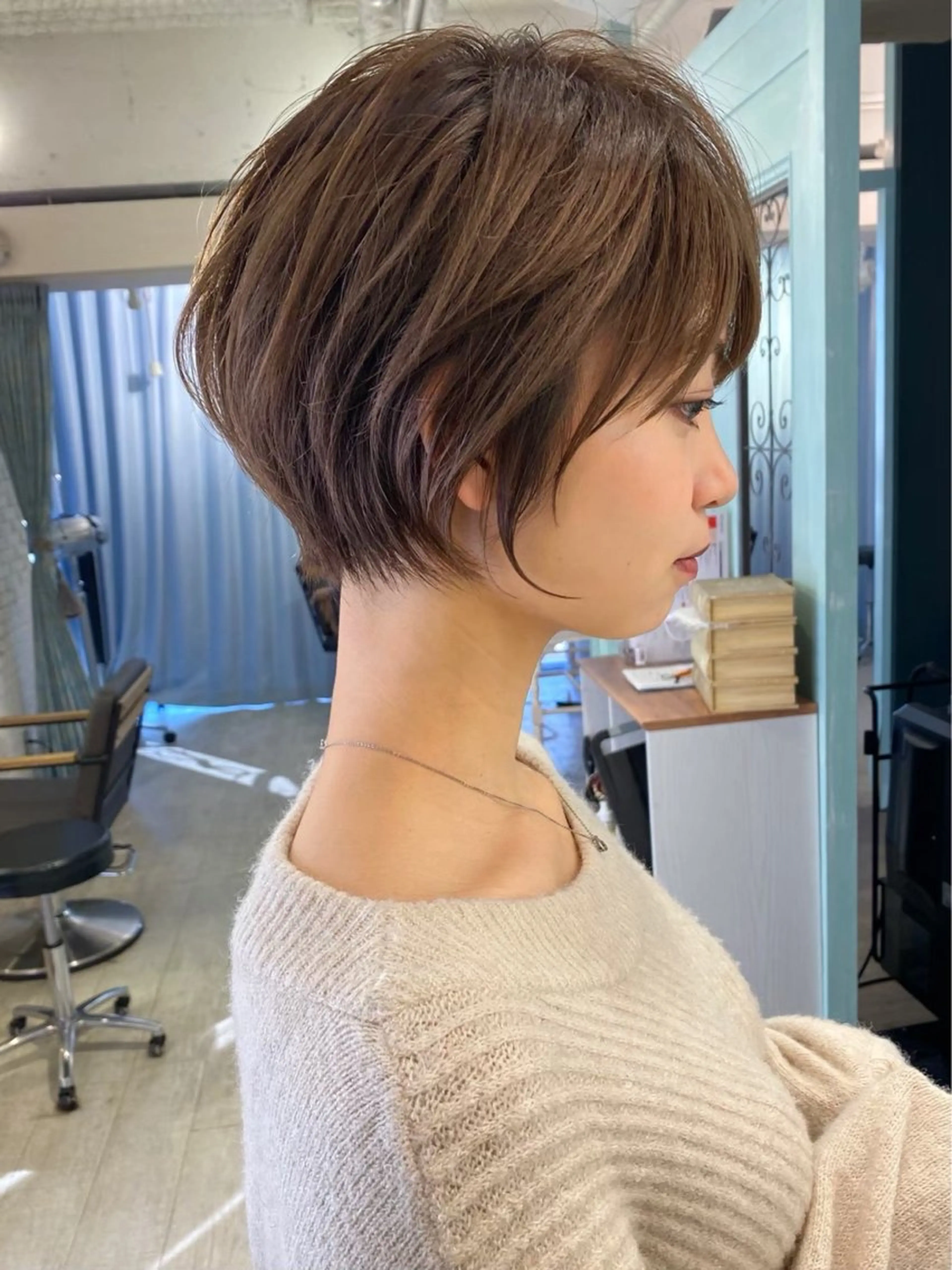 ショート くびれヘア 顔周りカット ハッシュカット 髪質改善 韓国風ヘア ヘアカラー トリートメント 博多ショート 🌱松井　傑のヘアスタイル