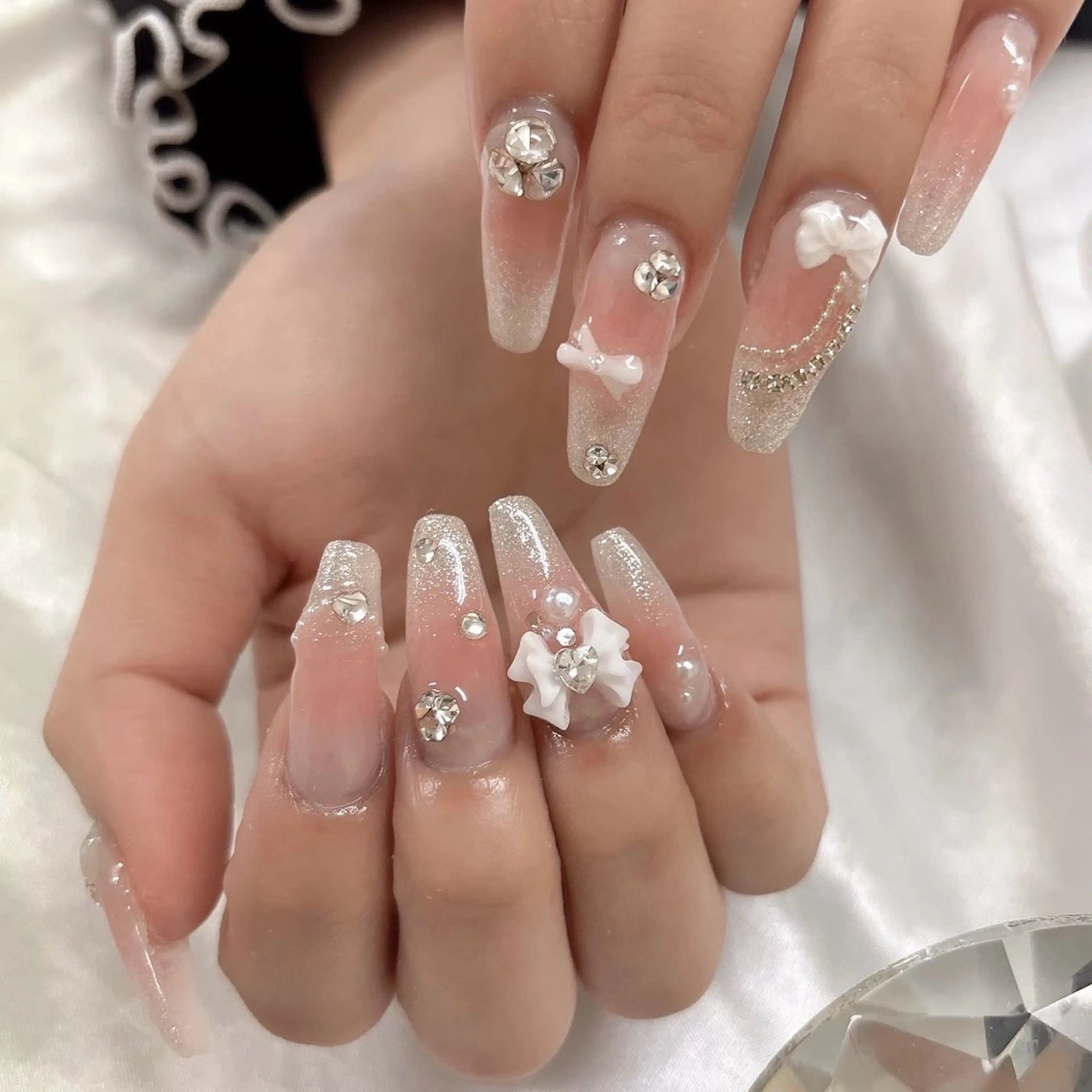 【ハンド♡パーツ付け放題】🎀minimo様限定価格🎀 パーツ.カラー選び放題🫧ご新規様オフ無料⟡.·*.の写真