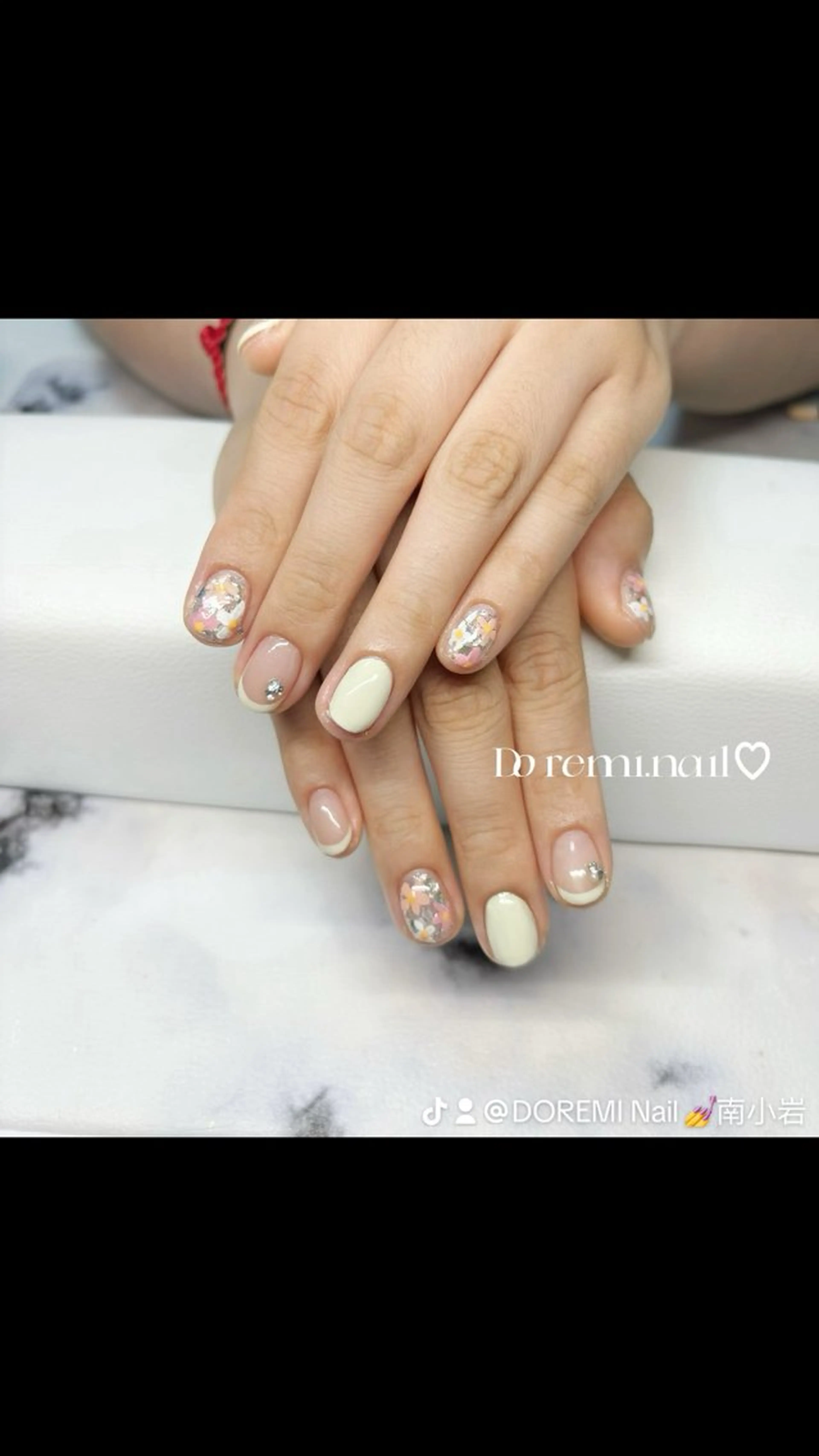 ネイル アートネイル フレンチネイル 春ネイル Doremi Nailのネイルデザイン