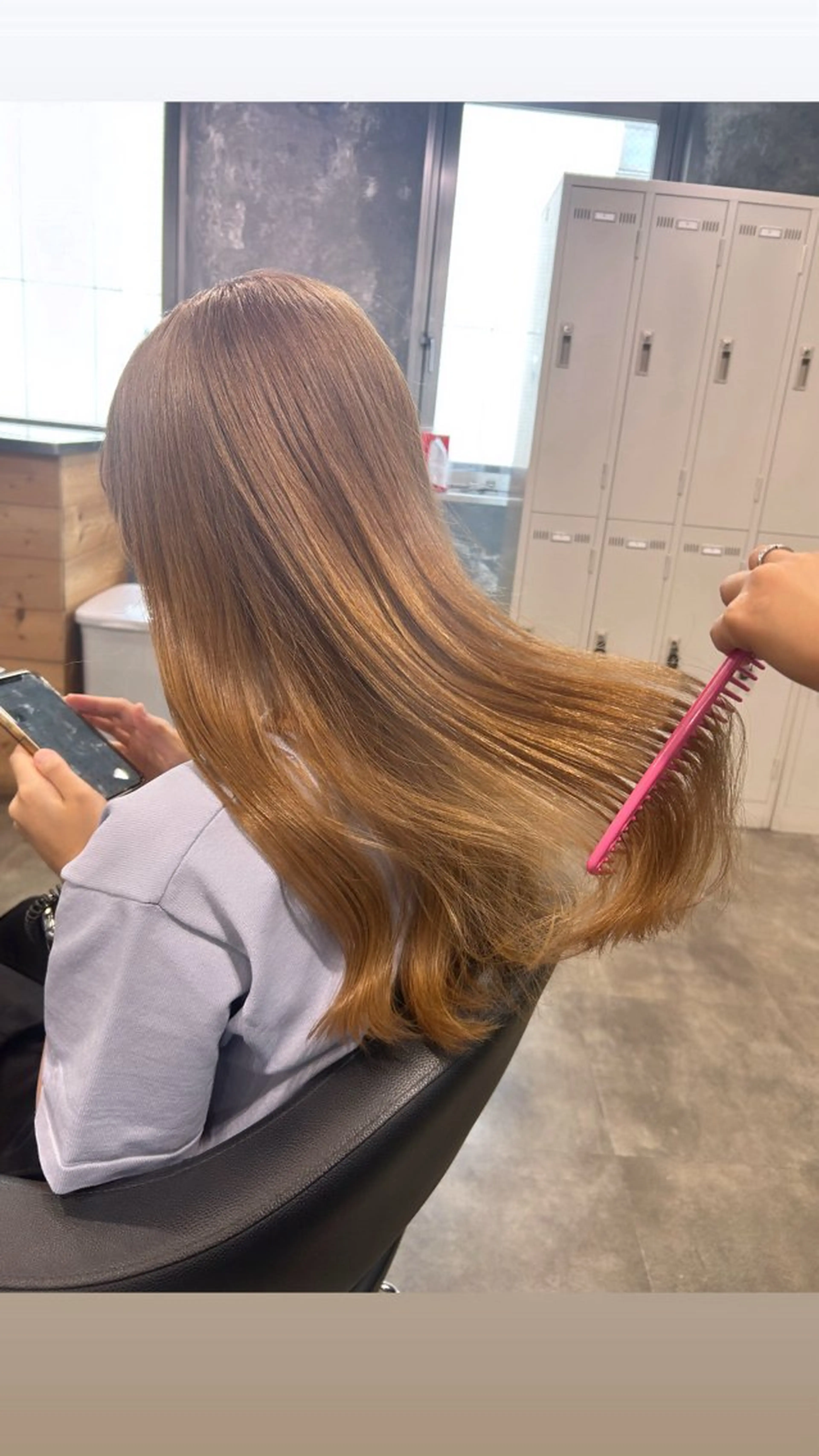 ロング カラー IS所属・横浜美容室/透明感 カラー/レイヤーのヘアスタイル