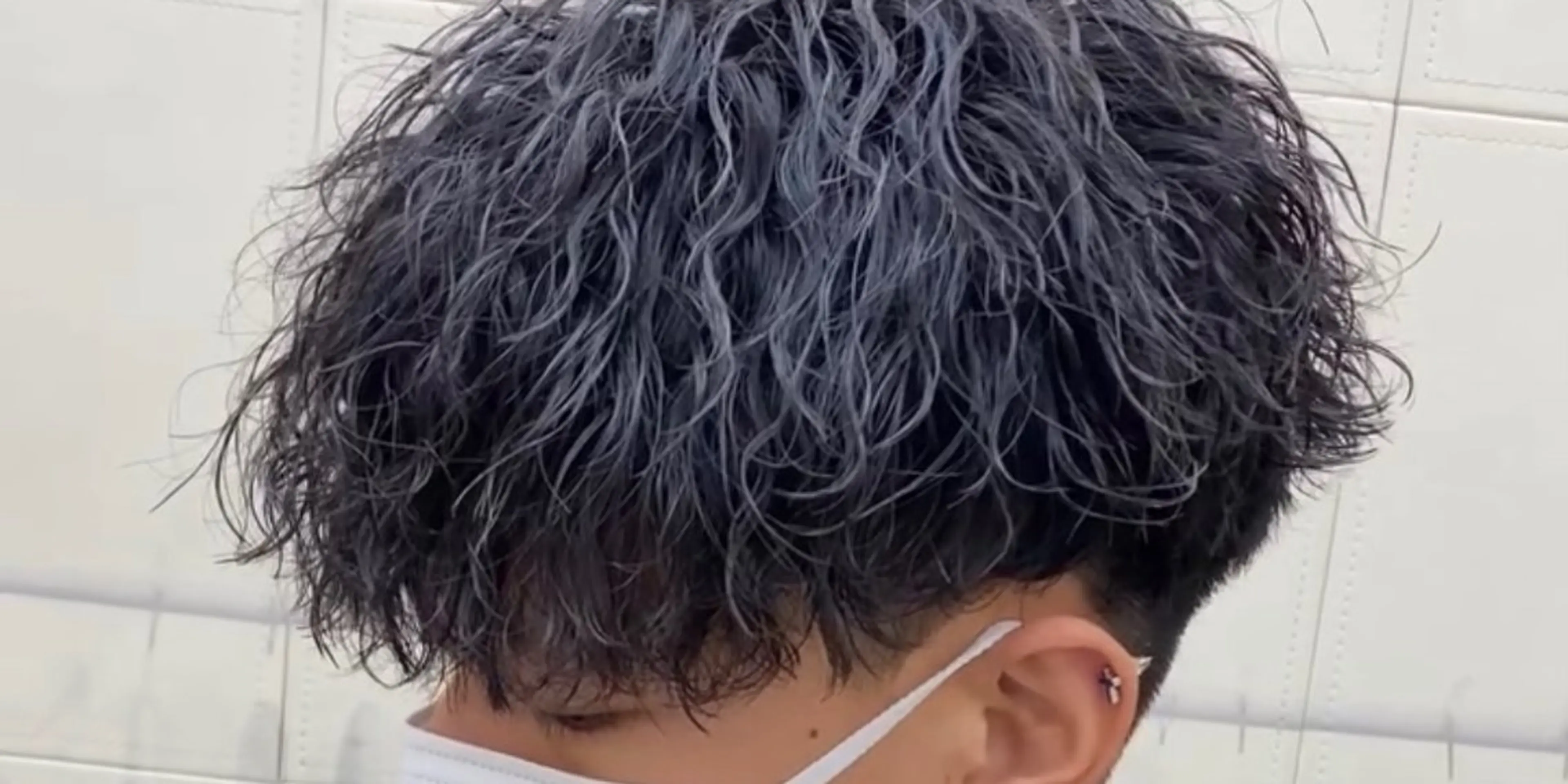 men'sツイストスパイラルパーマの写真