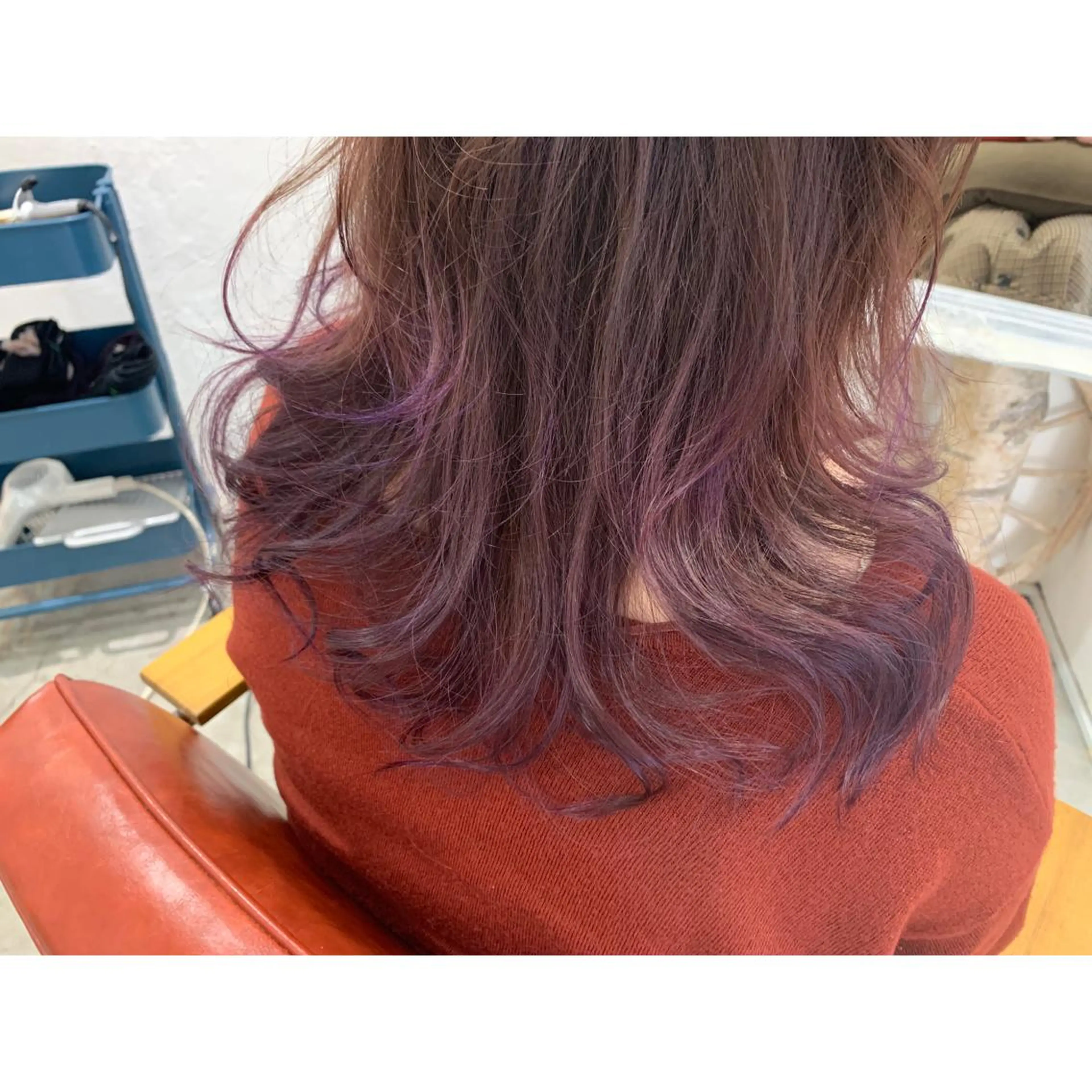 セミロング カラー カット ヘアカラー fio マナミのヘアスタイル