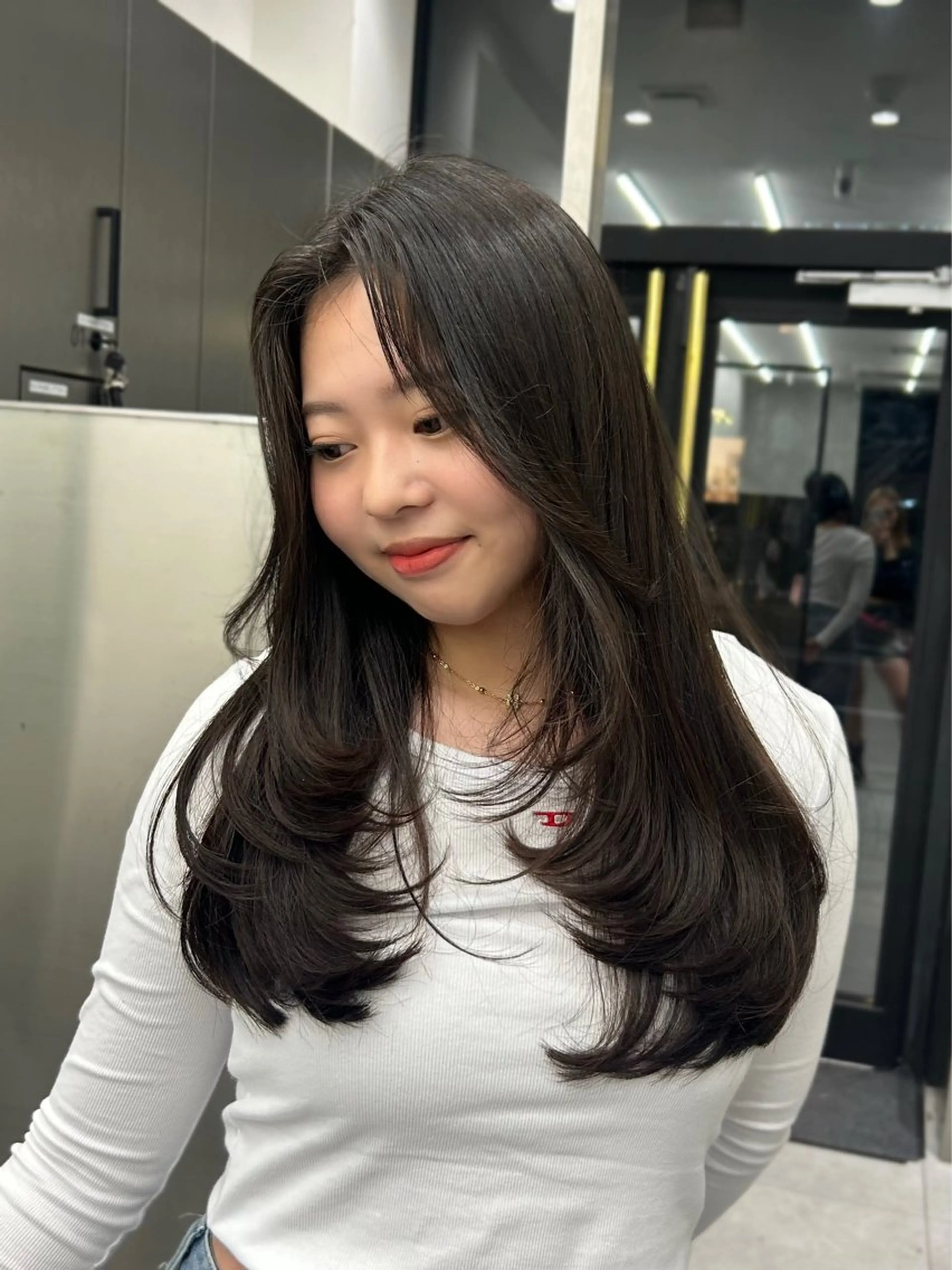 ロング レイヤーカット カット トリートメント 大人レイヤー/艶美髪 🇺🇸TOMONAのヘアスタイル