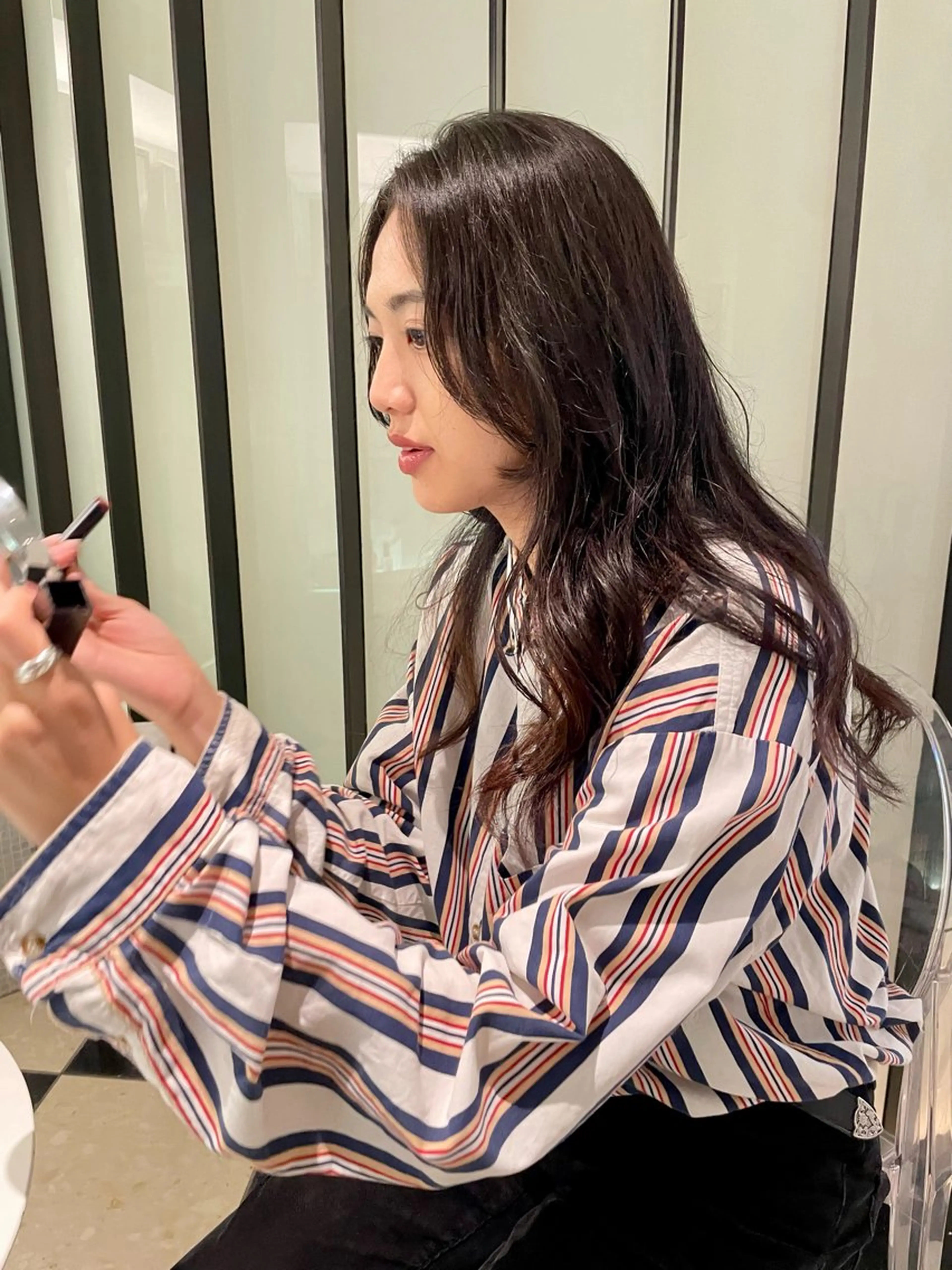 セミロング カット/パーマ/ カラー林本　南壱人のヘアスタイル