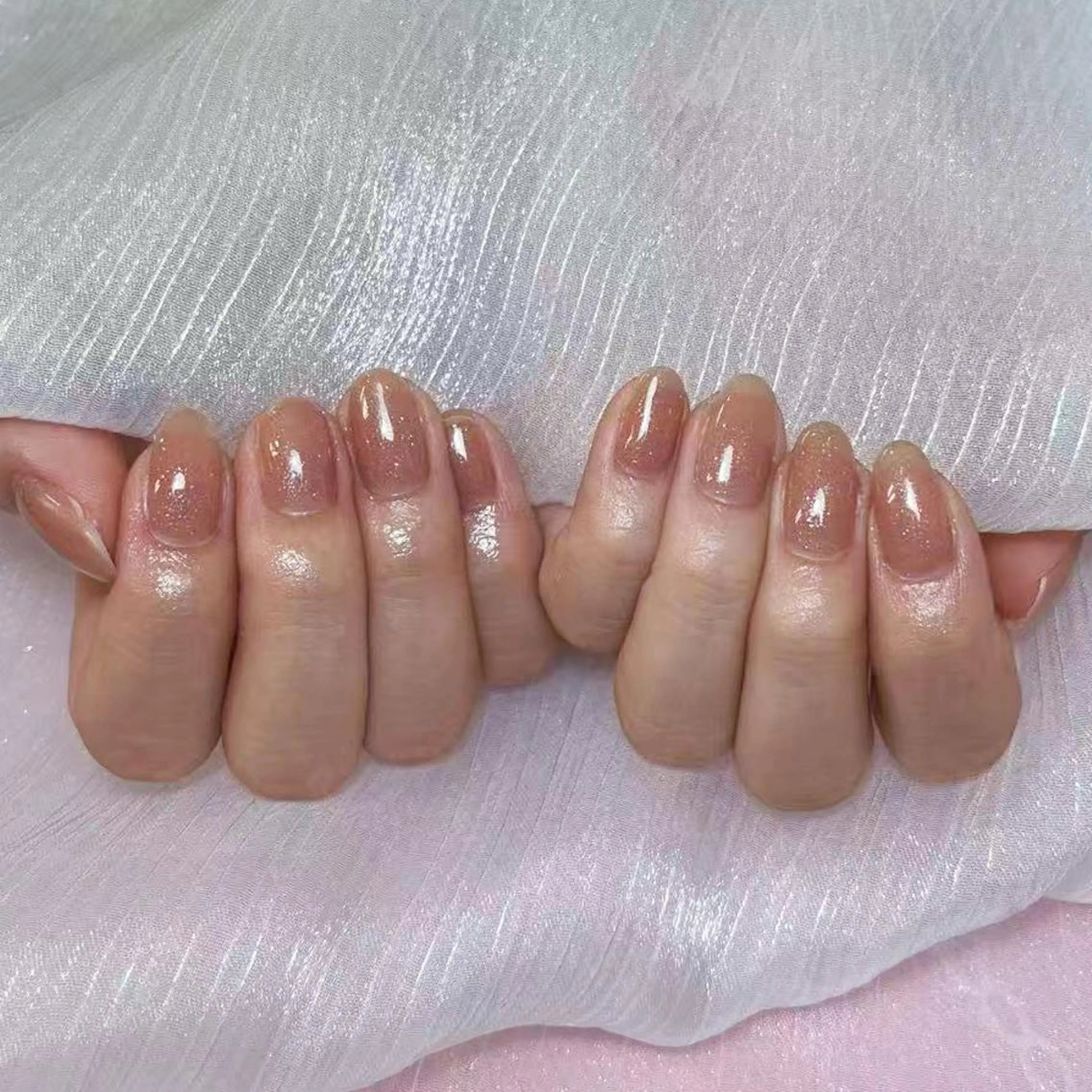 ネイル アートネイル オーロラネイル ガーリー キラキラネイル マグネットネイル ハンドネイル Diamond ✨のネイルデザイン