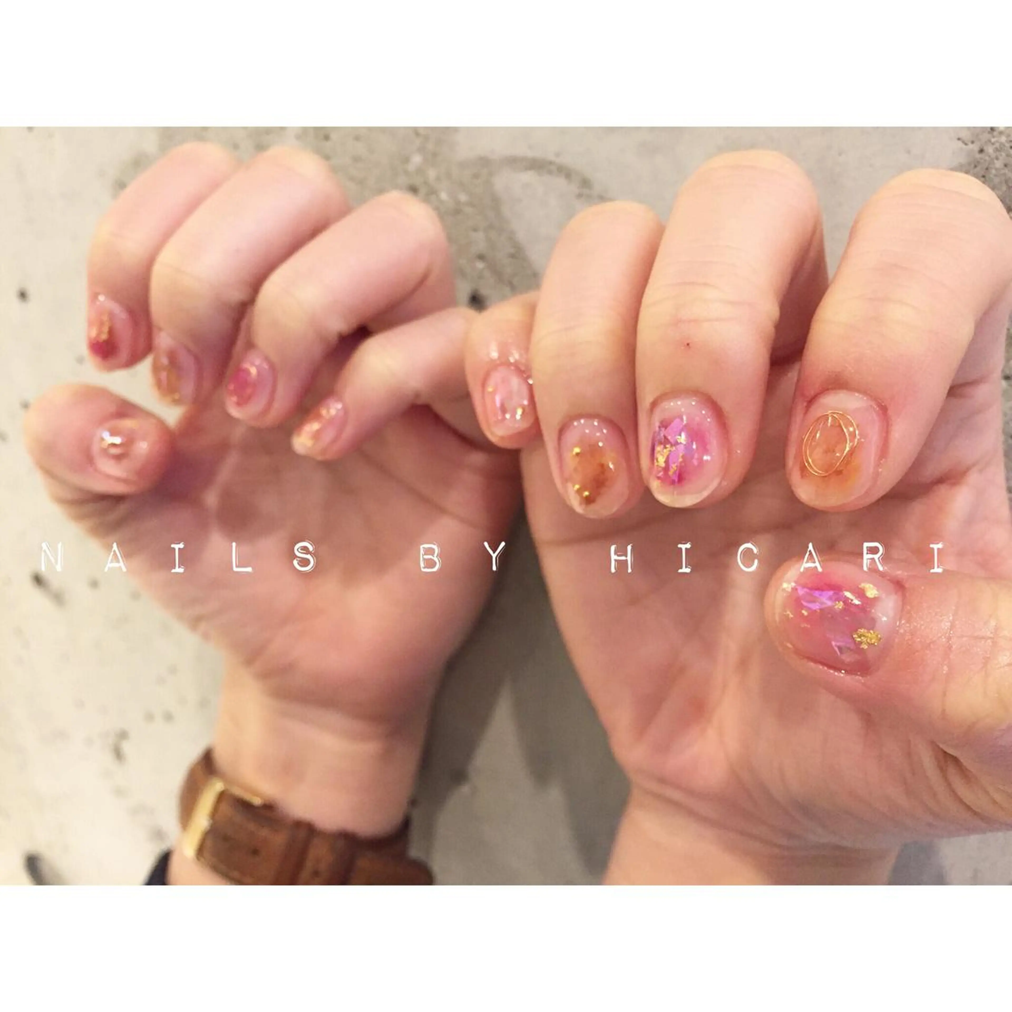 カラー ネイル マツエク・マツパ illum hicariのネイルデザイン