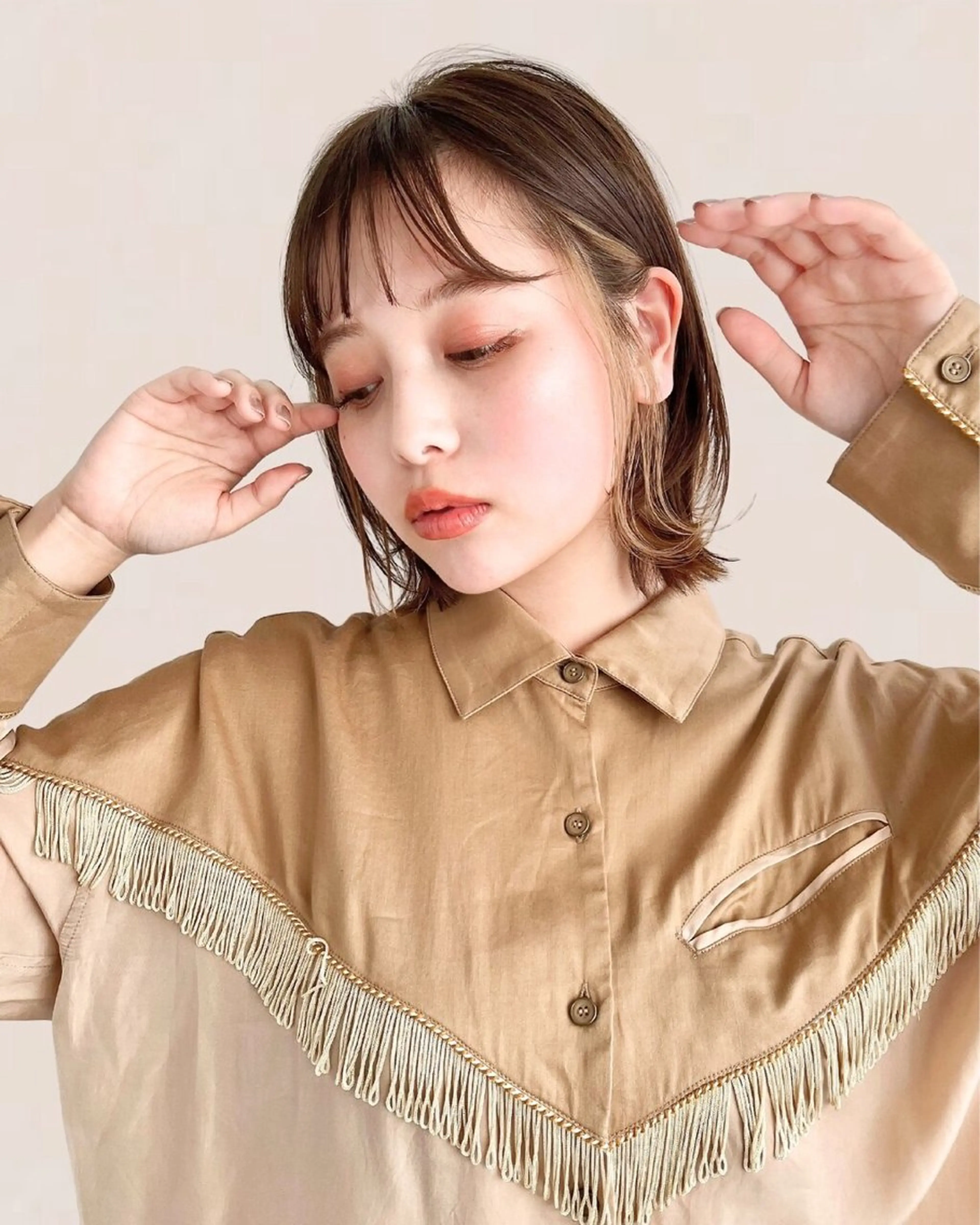 ショート ✨透け感カラー✨ 上村一樹のヘアスタイル