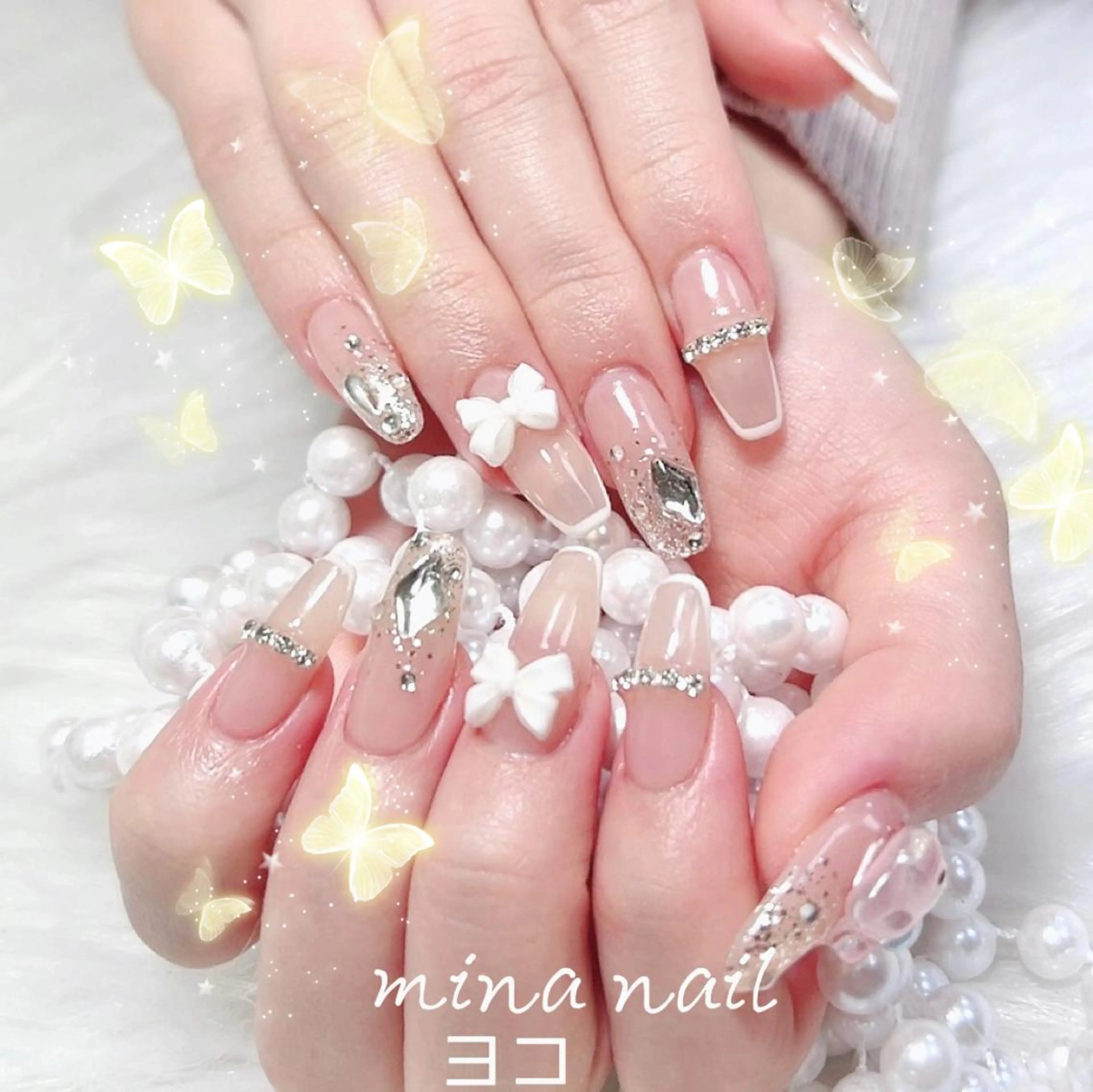 ネイル ハンドネイル 🎀まゆ 🪽🐾のネイルデザイン