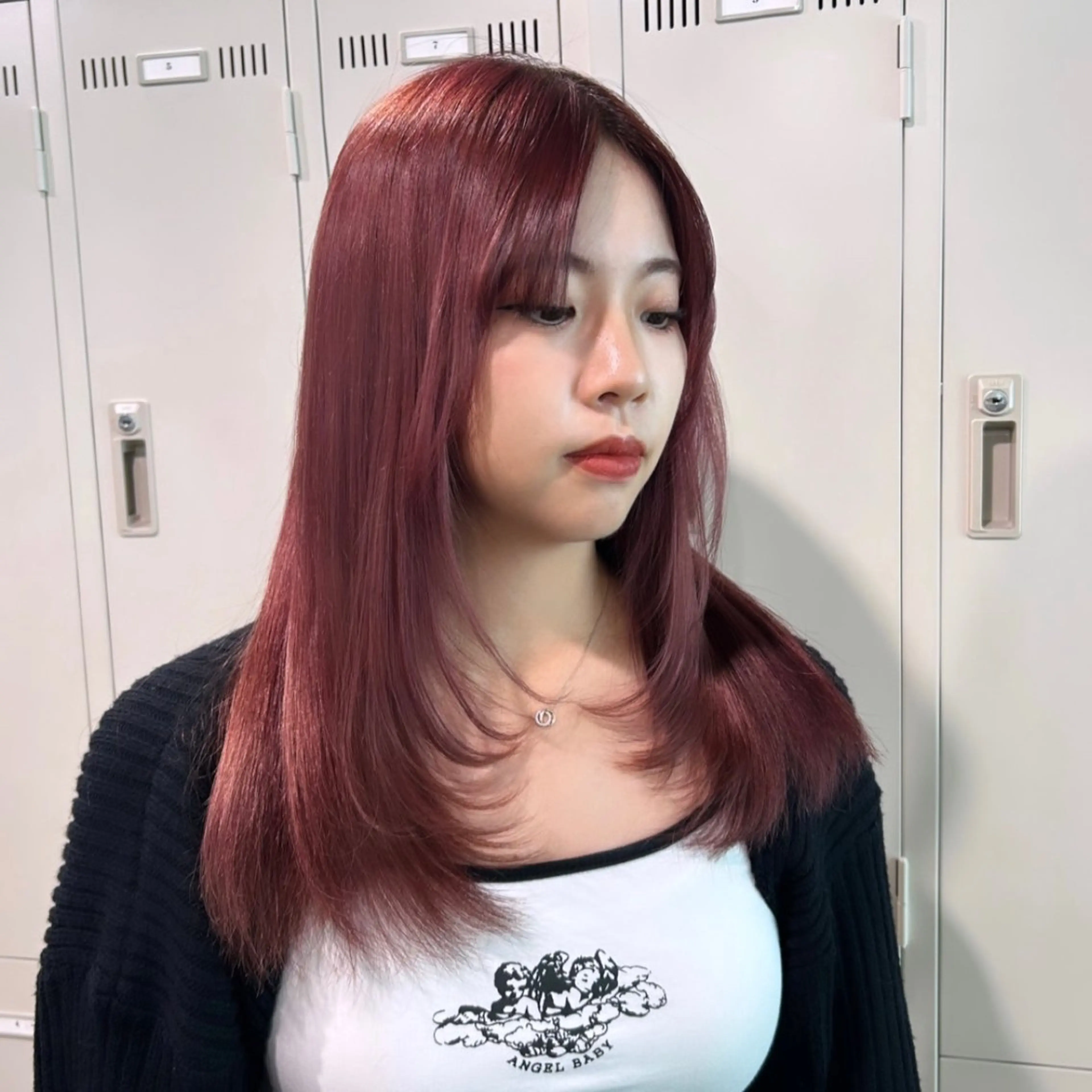 ロング IS所属・横浜美容室/透明感 カラー/レイヤーのヘアスタイル