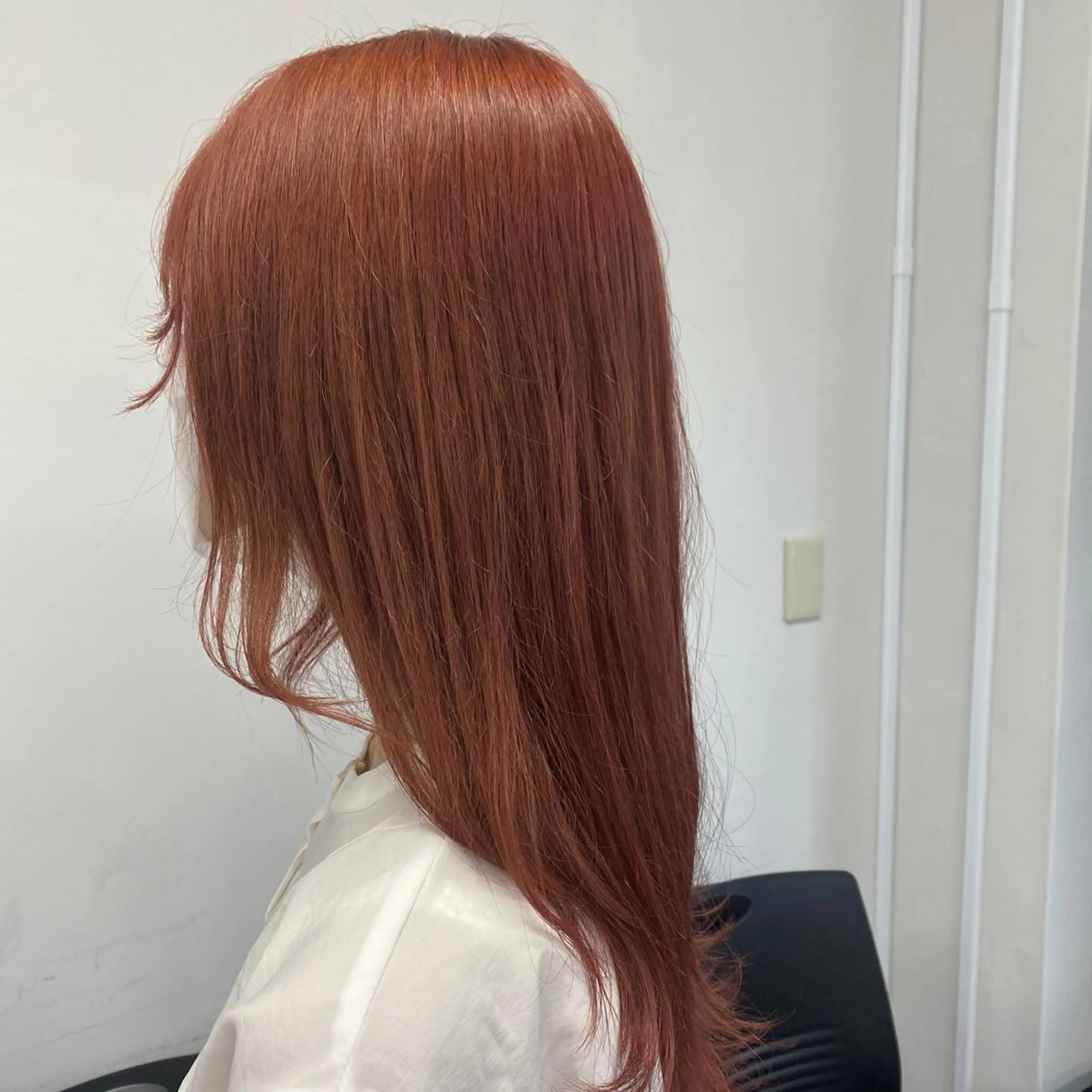 セミロング カラー パーマ ヘアアレンジ ネイル マツエク・マツパ 韓国風ベージュ🤎 赤みなし🌿横浜🤎のヘアスタイル