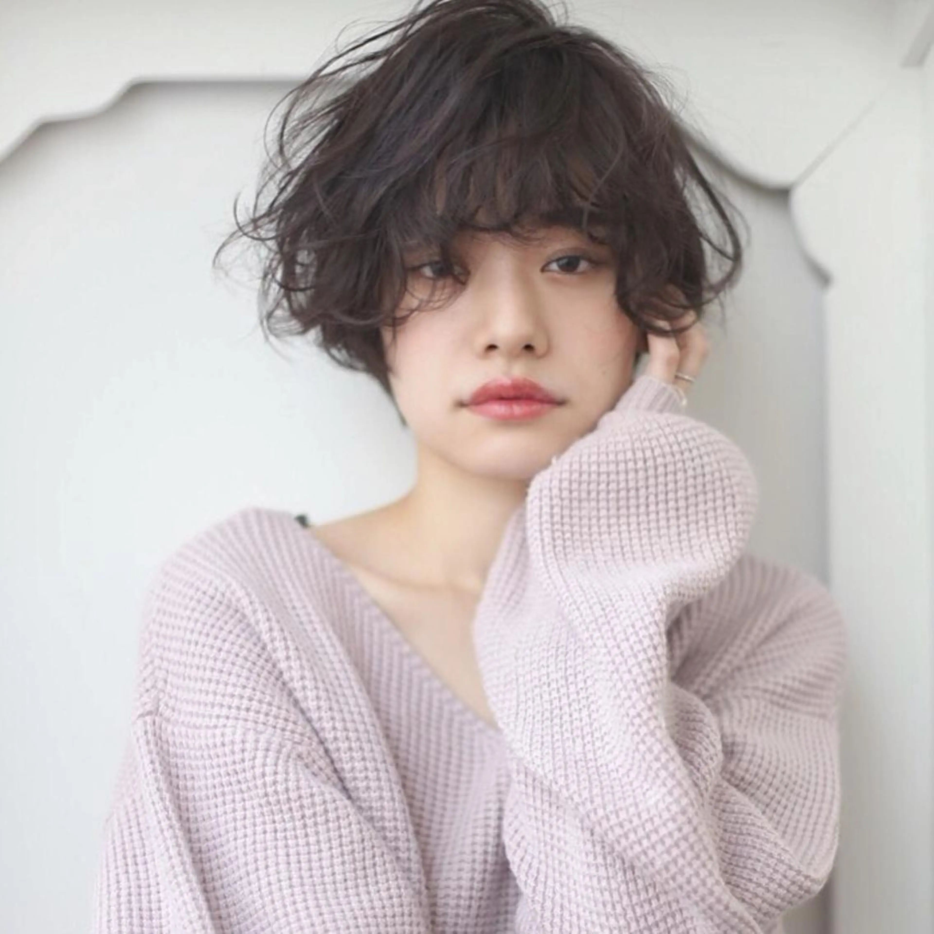 ショート 艶カラー/フェイス レイヤー/たむのヘアスタイル