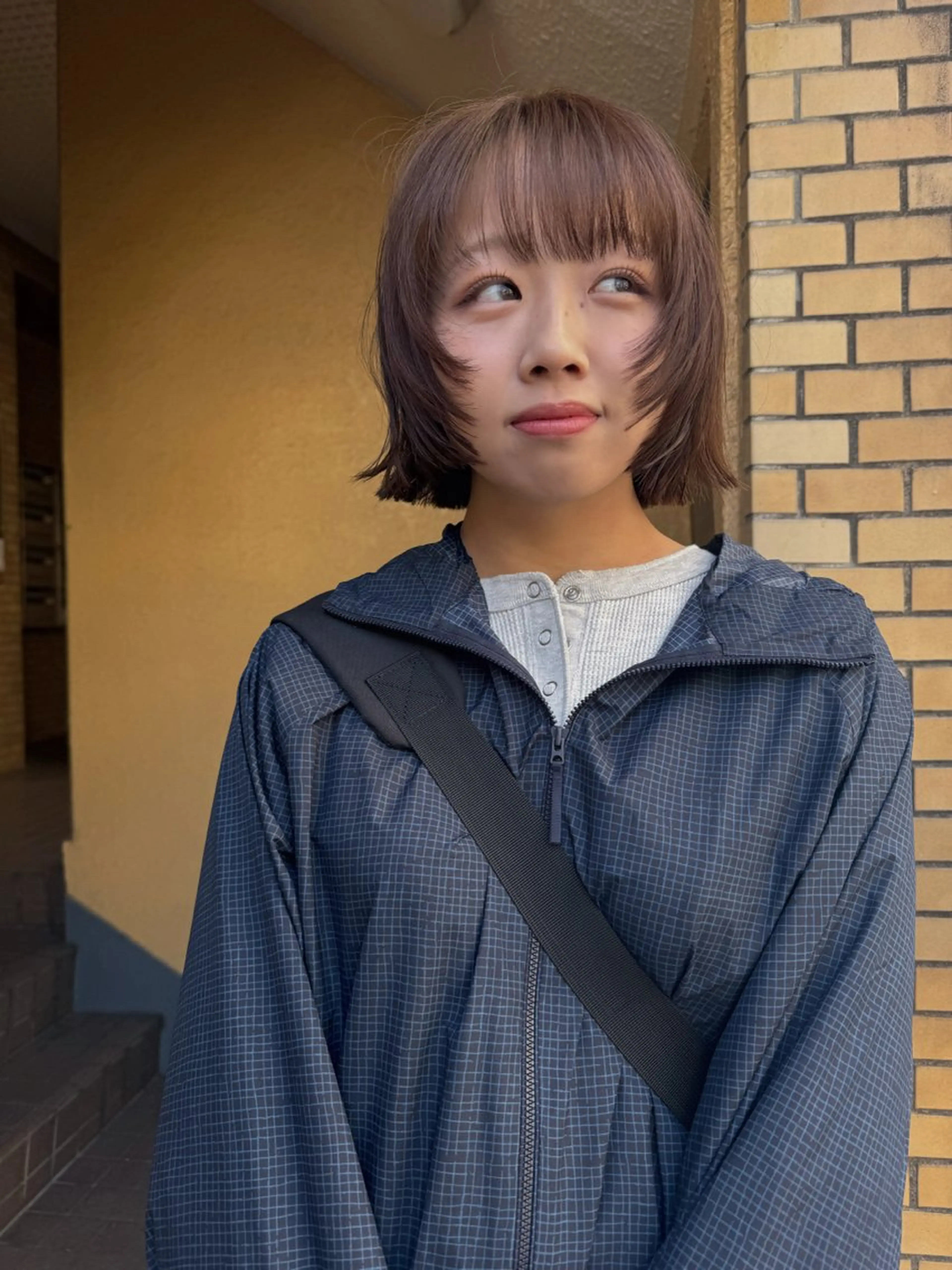 ショート ボブ 顔まわりレイヤー レイヤーカット 南部 綾音のヘアスタイル