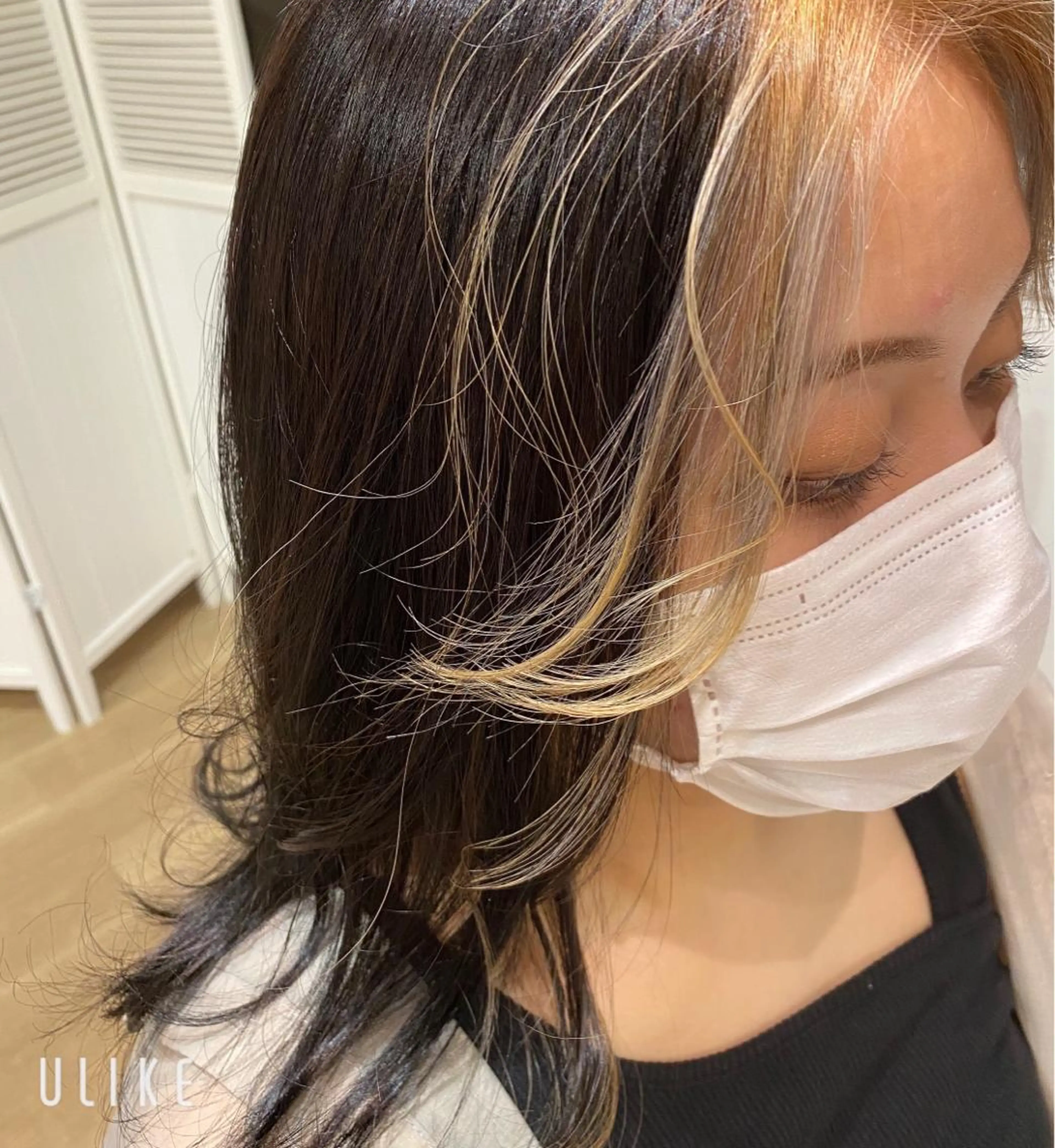 カラー ベージュカラー ブリーチ ヘアカラー 伊藤 かなのヘアスタイル