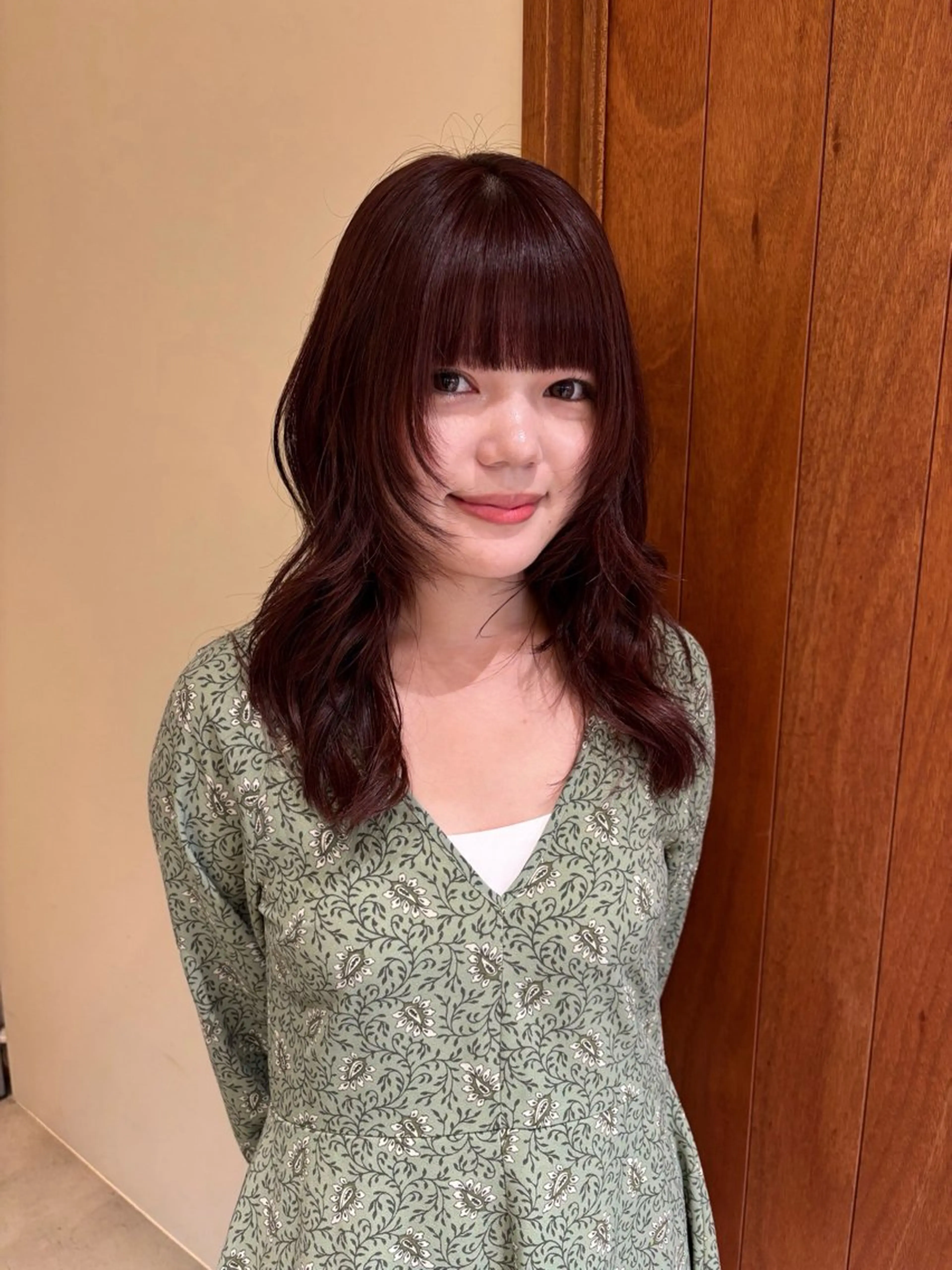 セミロング カラー ヘアアレンジ カット ヘアカラー トリートメント satsuki 暖色・ブラウンカラーのヘアスタイル