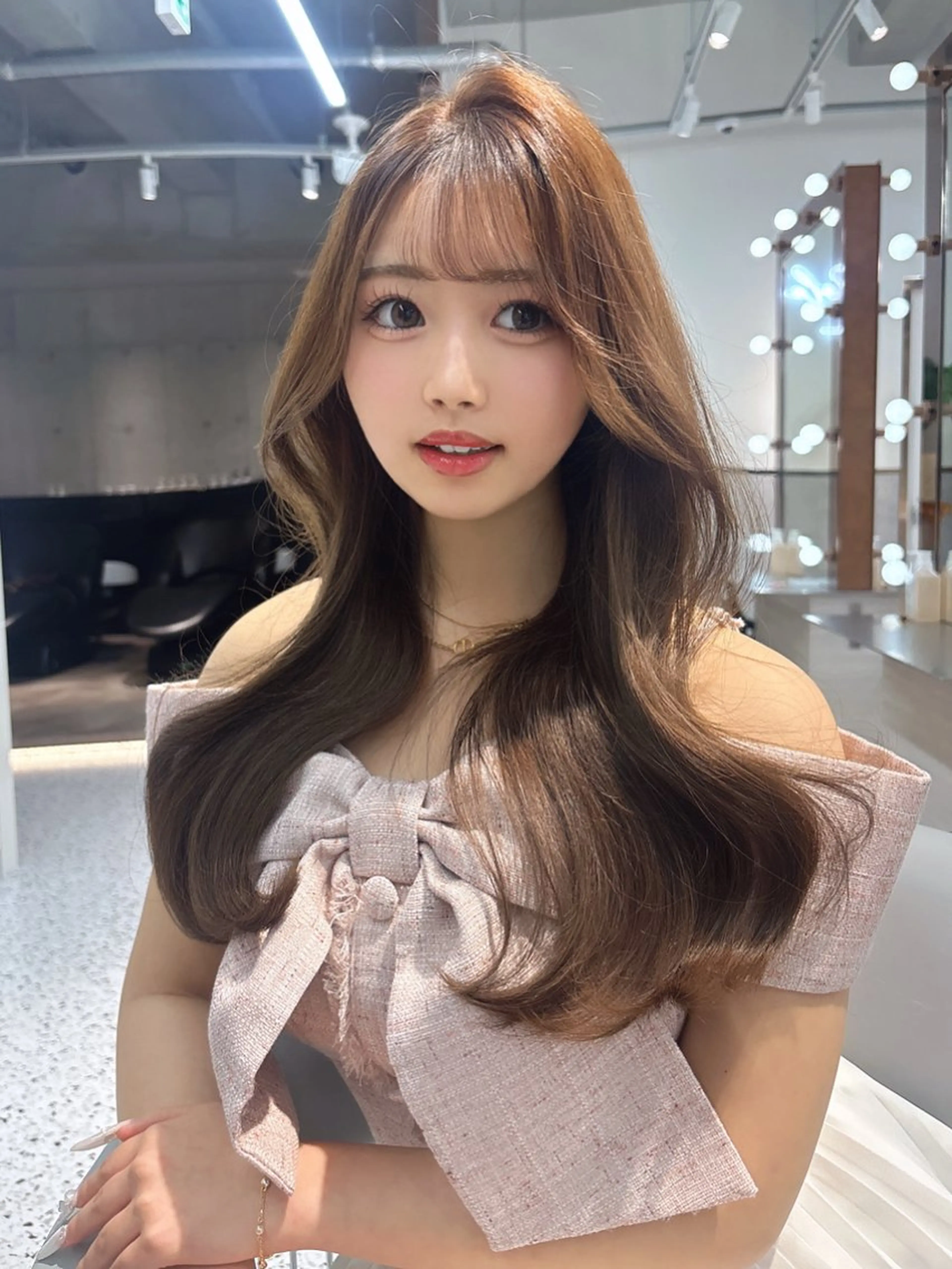 ロング 髪質改善×韓国ヘアサロン Role 博多【ロール】所属・yui🎀ブリーチ なしWカラー／博多のヘアスタイル