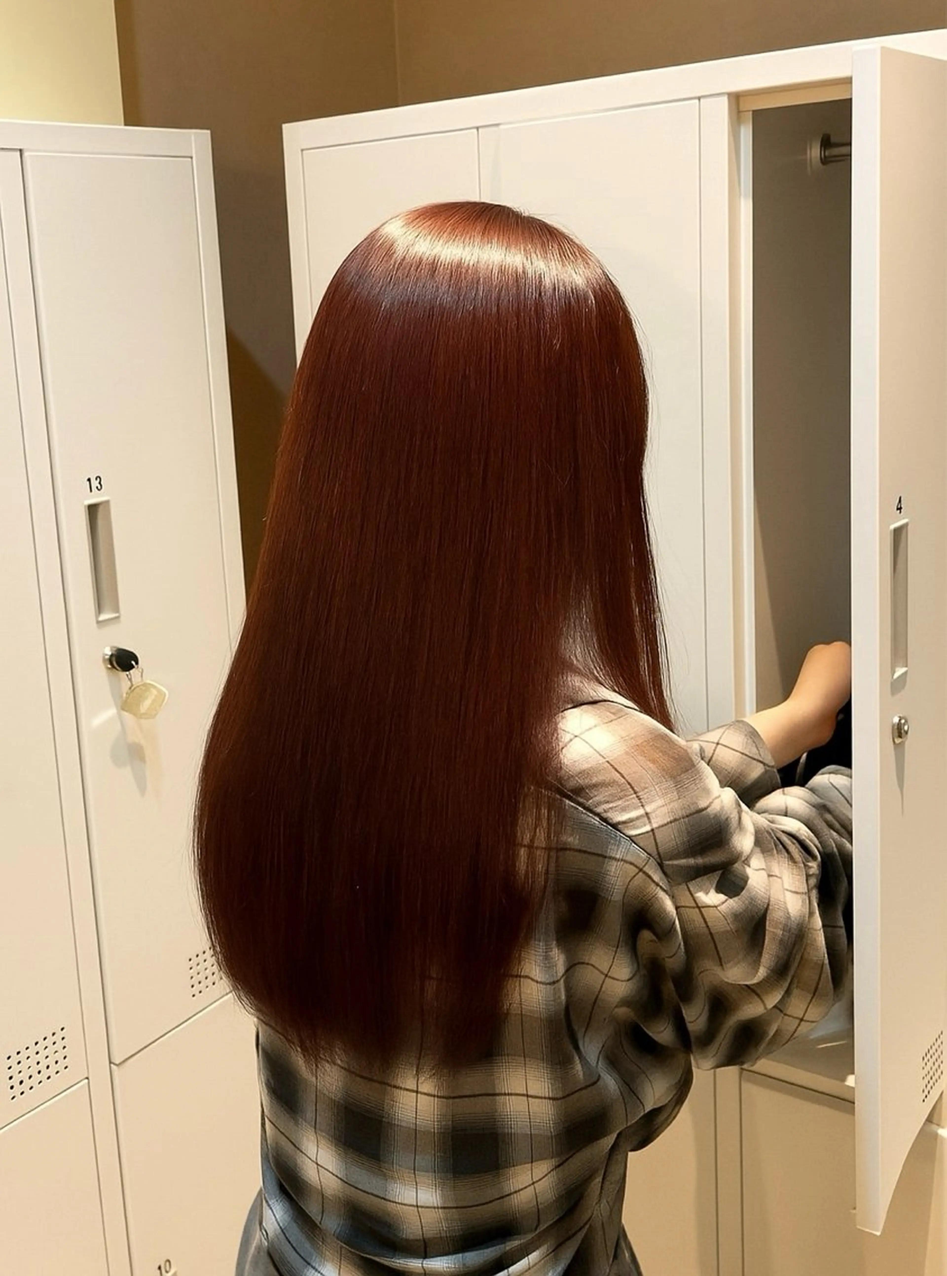 カラー ブラウンカラー レッドカラー ヘアカラー トリートメント 自然と惹かれる🪷 艶カラー/茉優♩のヘアスタイル