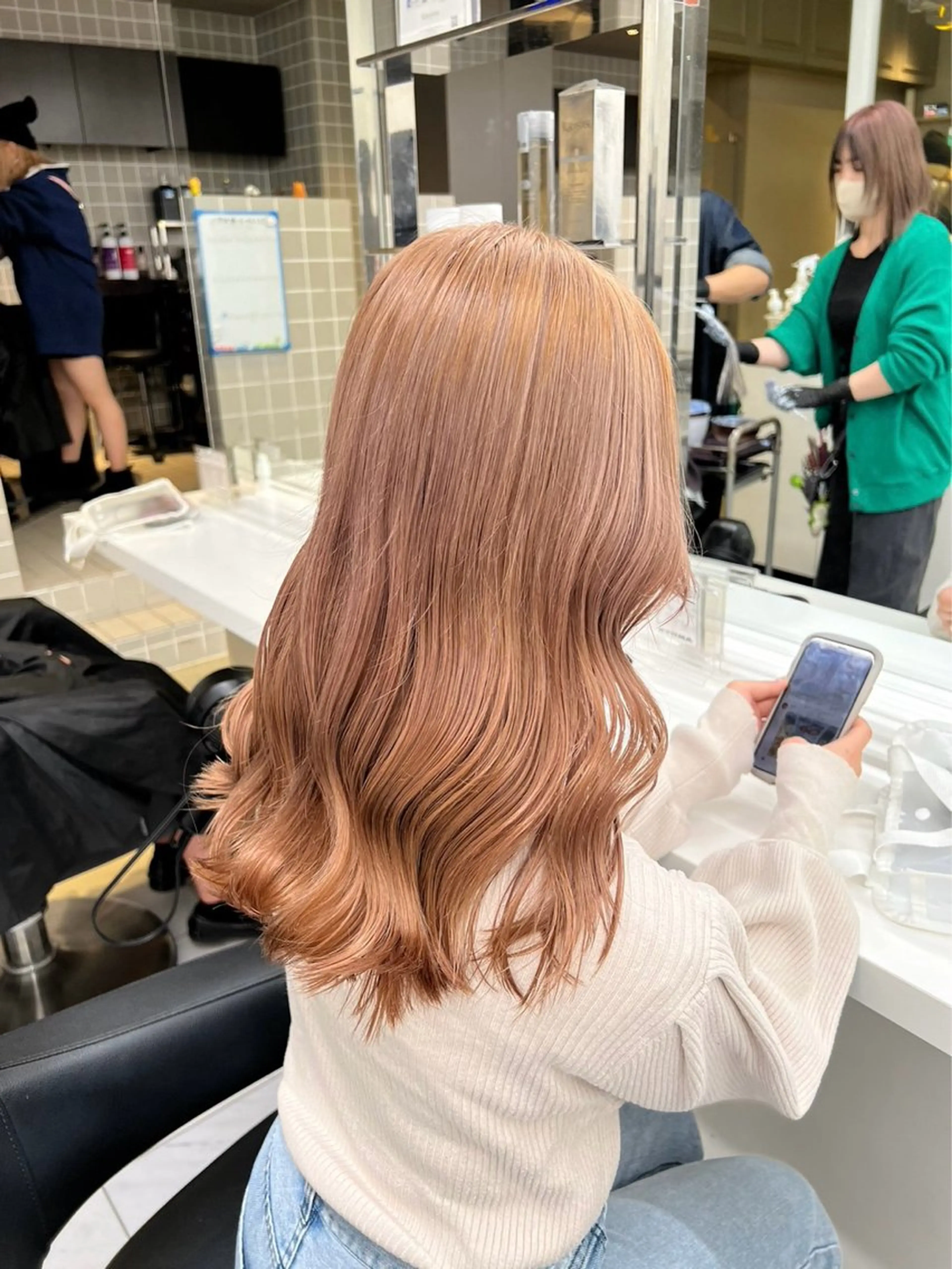 ロング カラー ヘアカラー 韓国レイヤーカット /REIのヘアスタイル